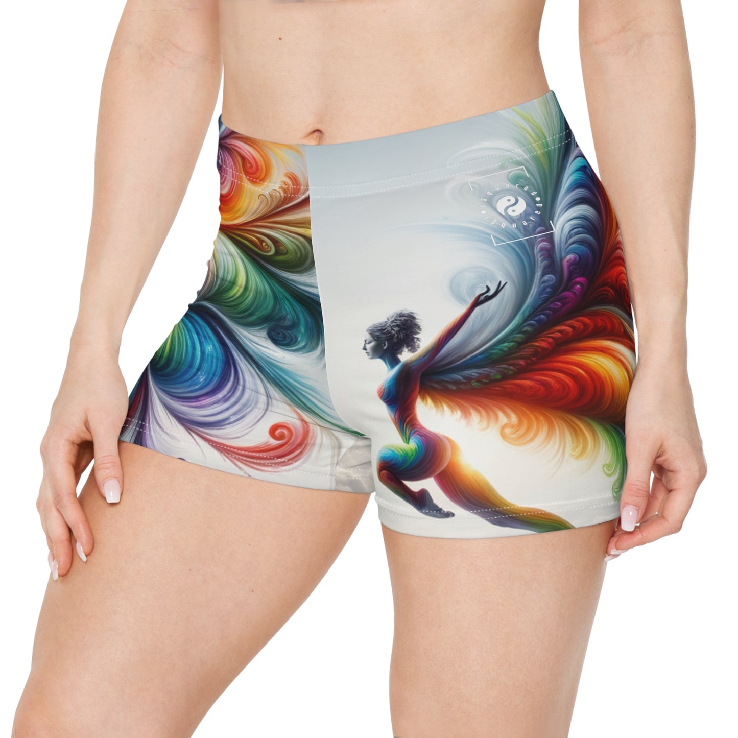 "Yogini's Rainbow Flight" - Mini Hot Yoga Short