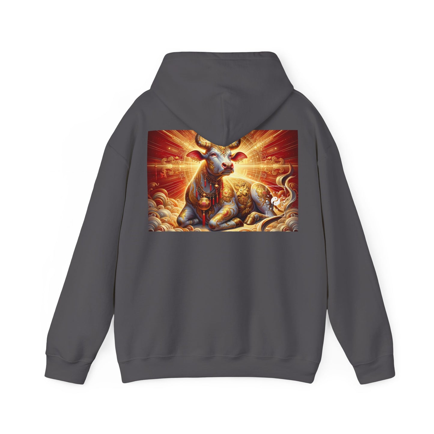 "Golden Euphoria: A Dance of the Divine Bovine" - Hoodie