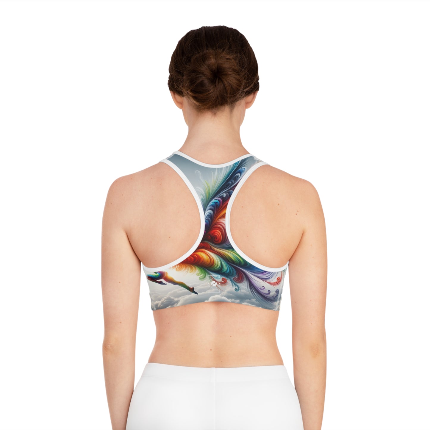 "Yogini's Rainbow Flight" - Soutien-gorge de sport haute performance