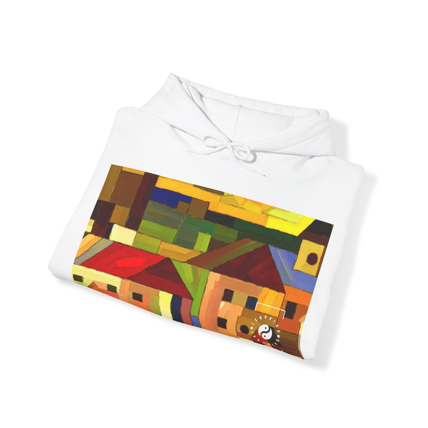 "Earthen Adobes in Hues of Hundertwasser" - Hoodie