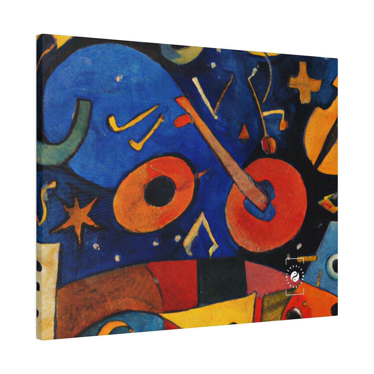 Melodic Abstractions: A Kandinskian Orchestra - Art Print Canvas