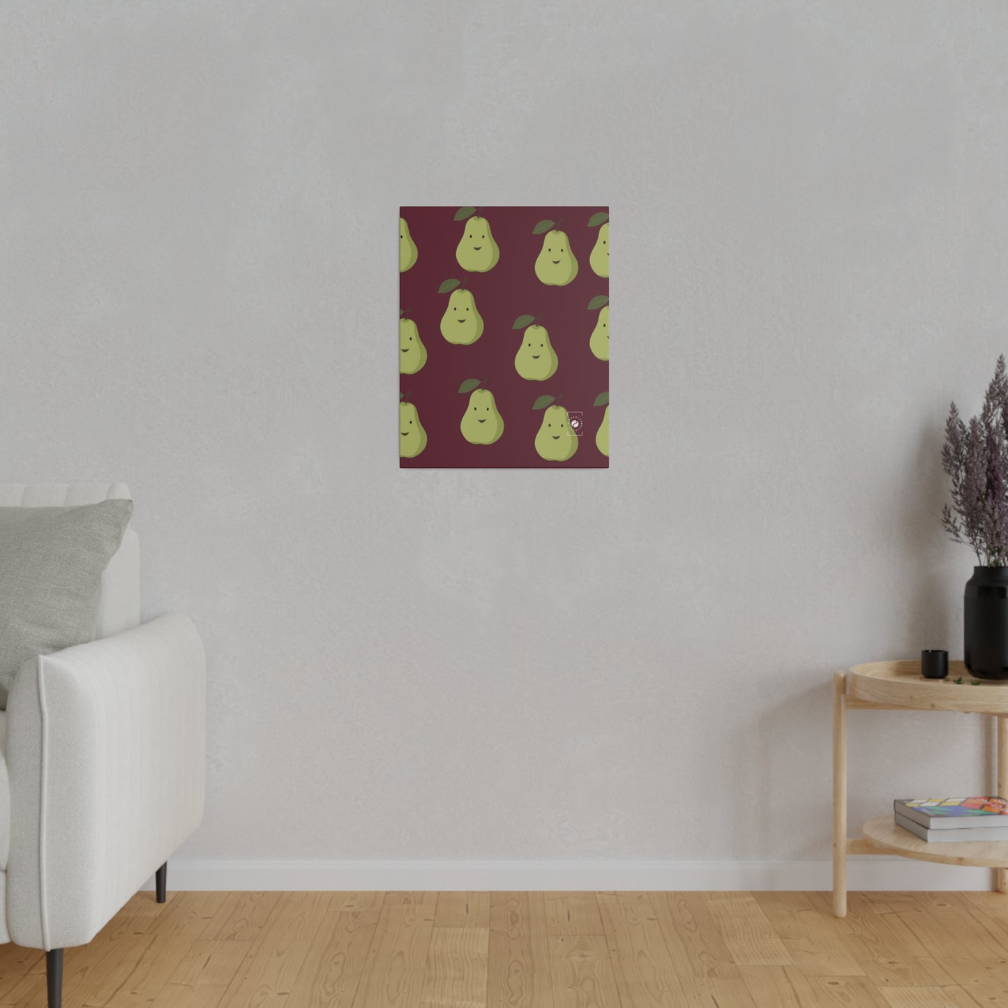 #60182D Deep Siena + Pear - Art Print Canvas