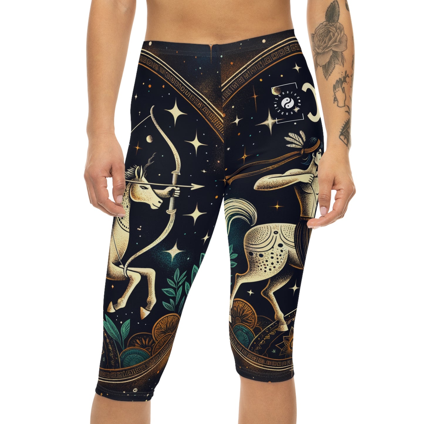 Sagittarius Emblem - Capri Shorts