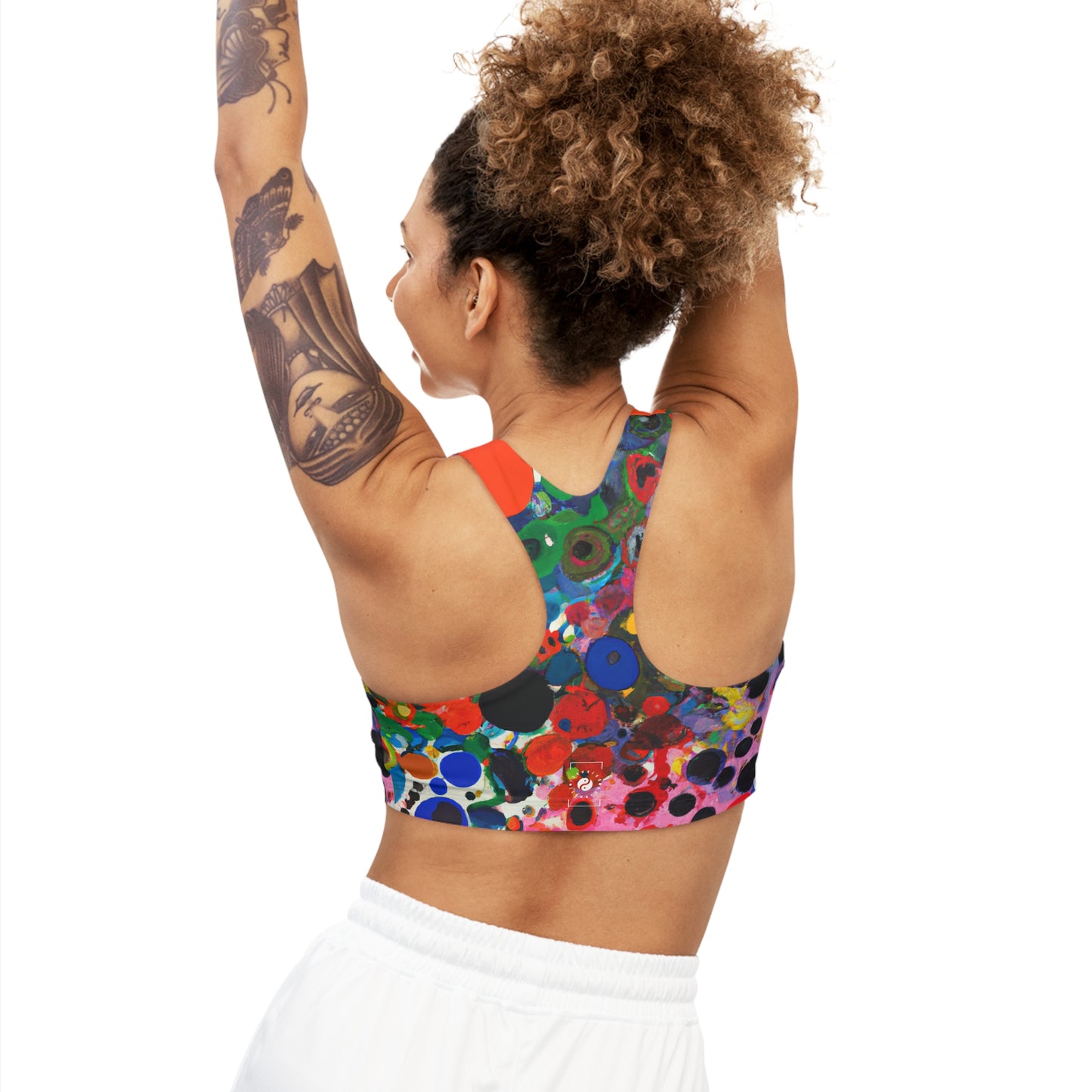 Ink drops meditation - Seamless Sports Bra