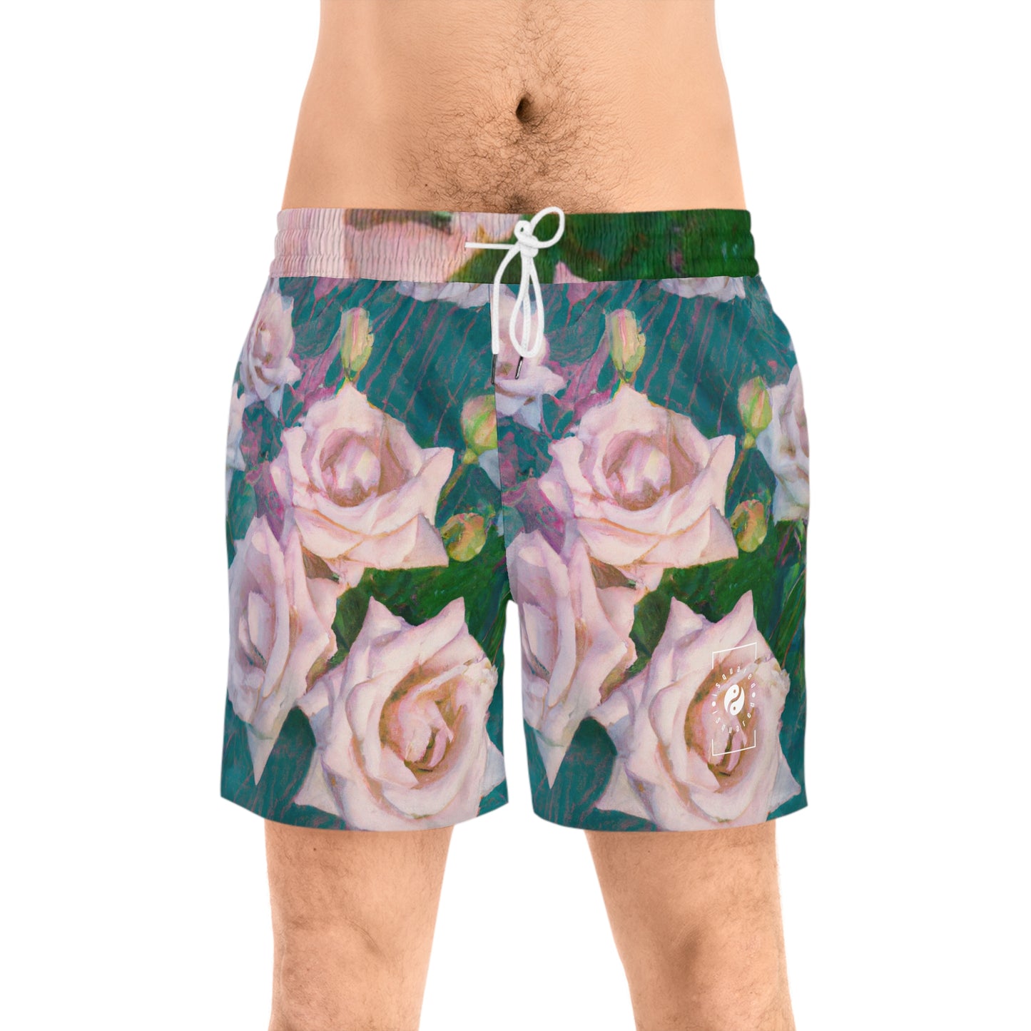 Cosmic Roses - Swim Shorts (Mid-Length) for Men