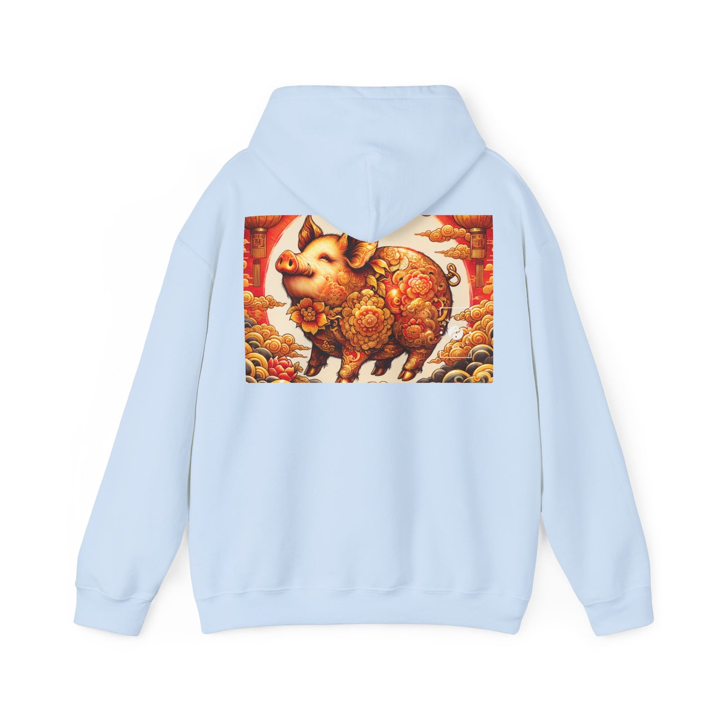 "Golden Prosperity: The Divine Boar Celebration" - Hoodie