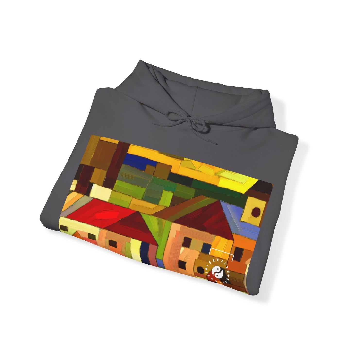 "Earthen Adobes in Hues of Hundertwasser" - Hoodie