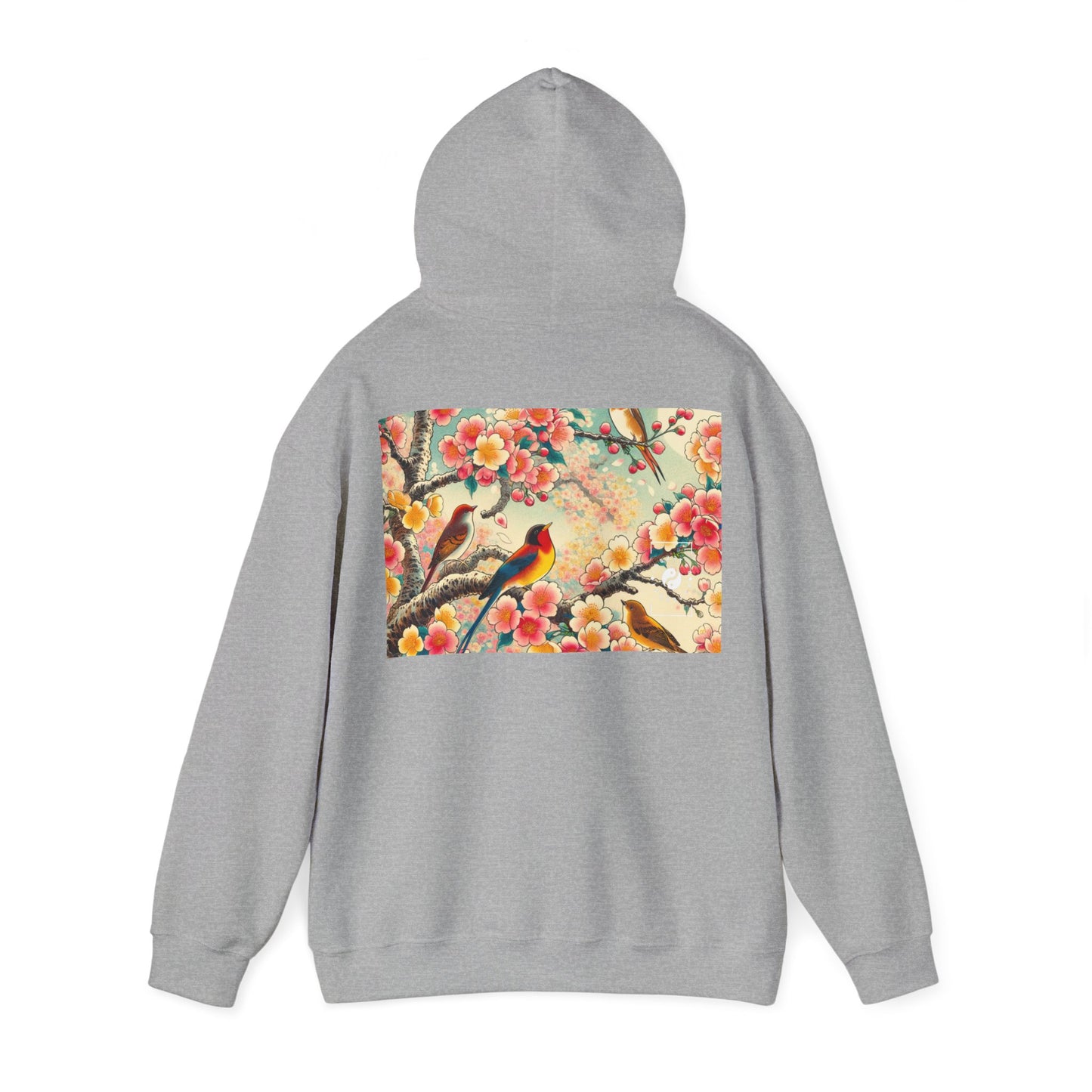 "Verdant Whispers: Sakura Chirping" - Hoodie