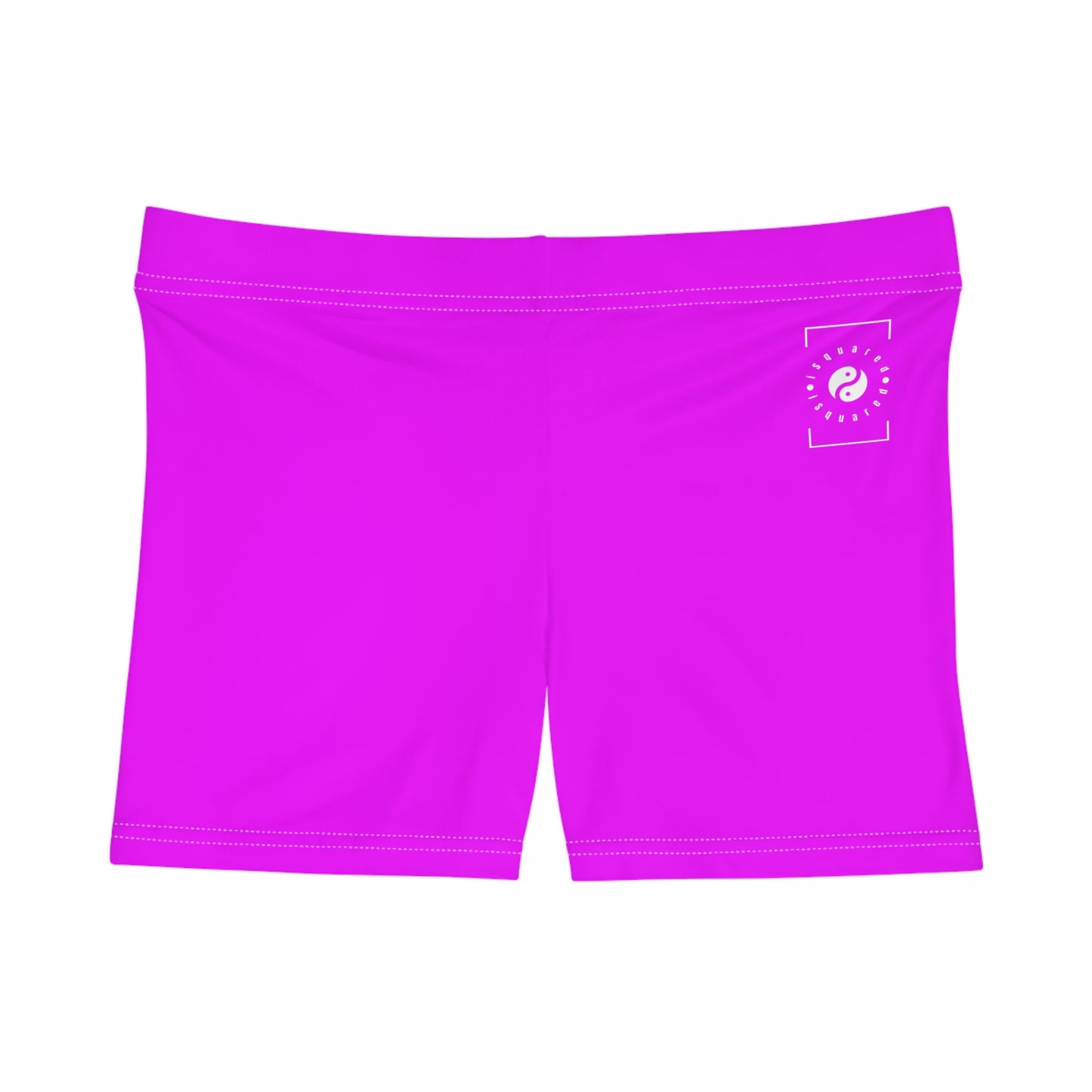 #f000ff Neon Purple - Mini Hot Yoga Short