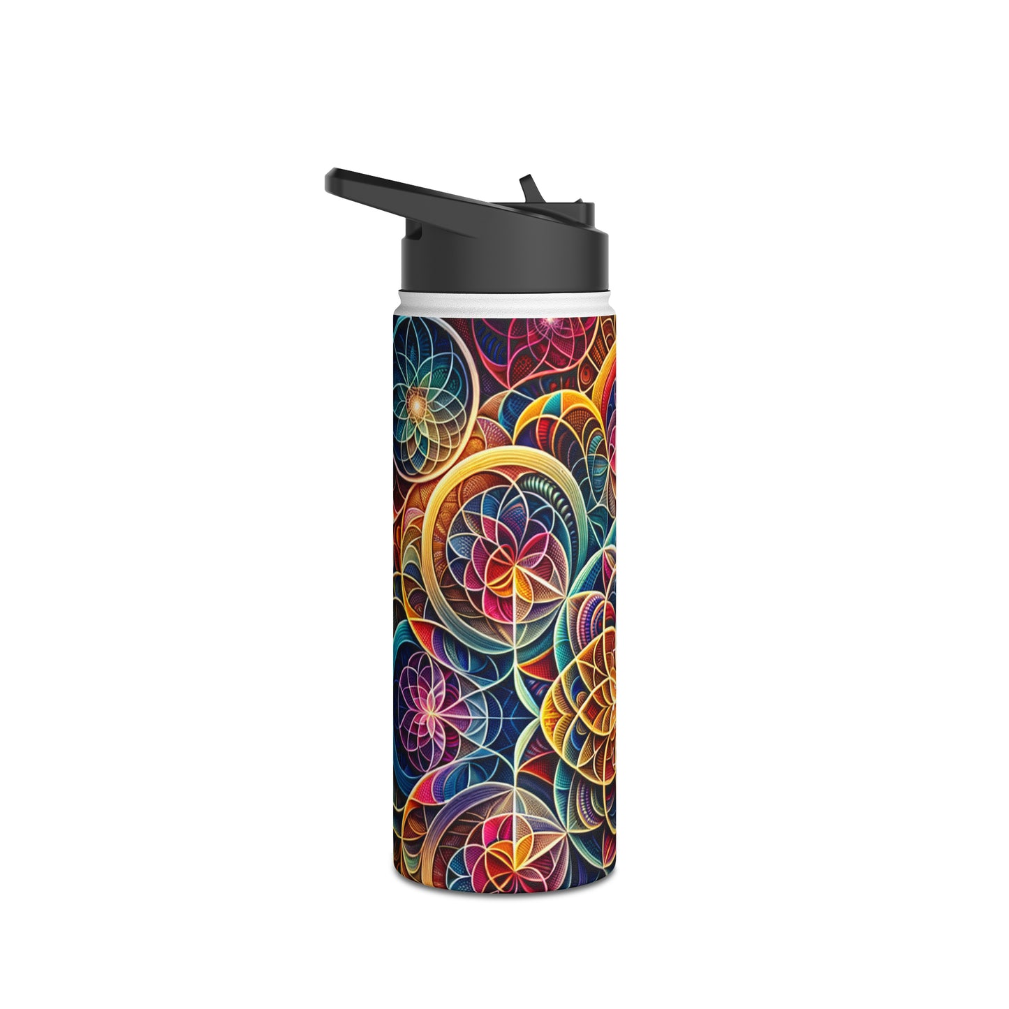 "Sacred Symmetry: Infinite Radiance of Love" - Water Bottle