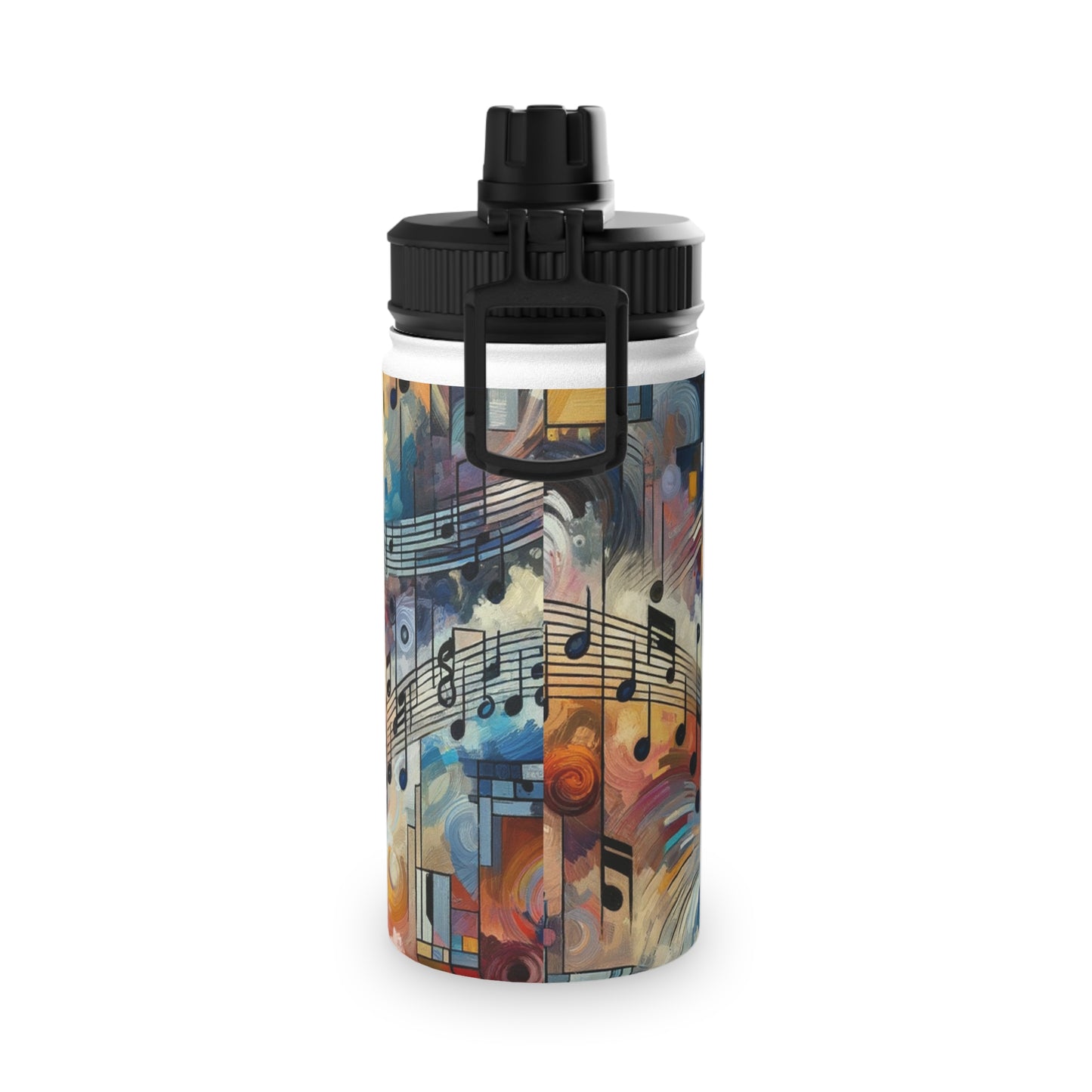 "Melodic Abstraction: Kandinsky's Symphony" - Sports Water Bottle