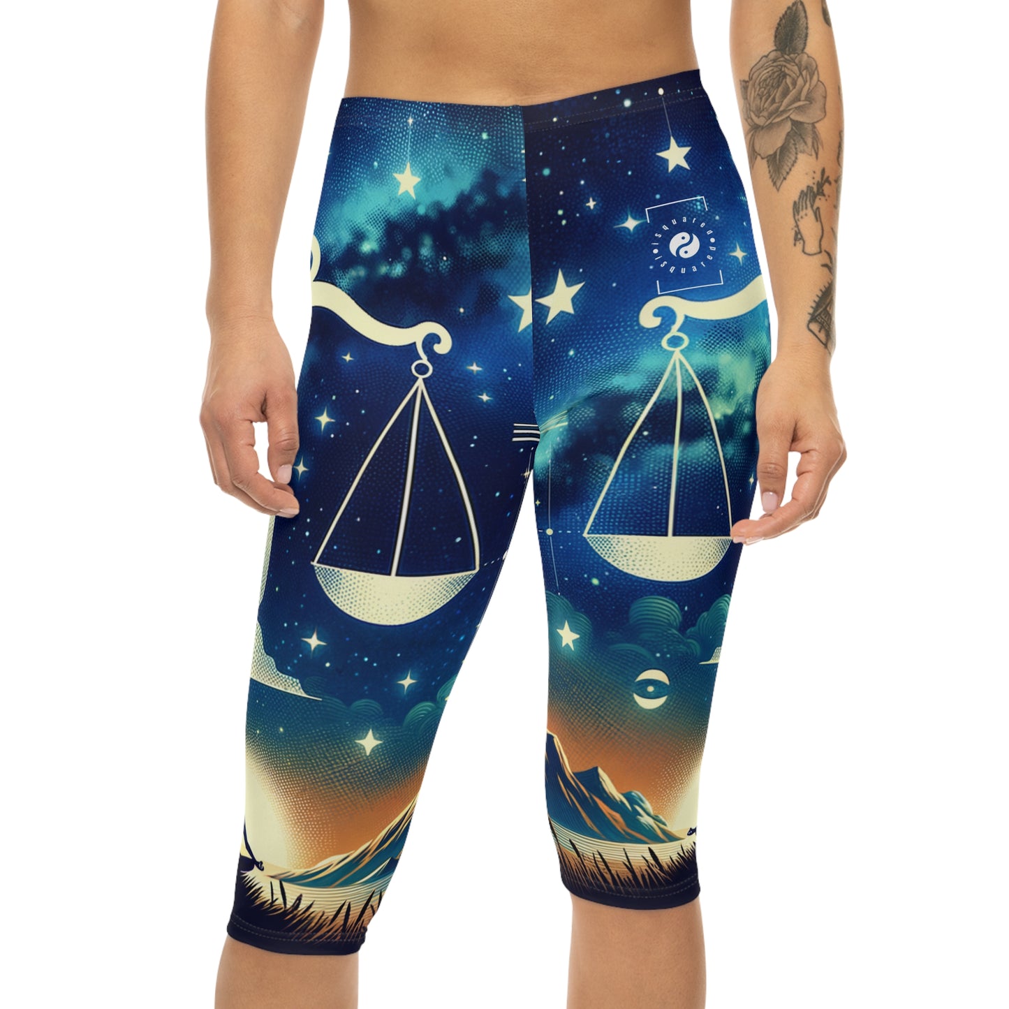 Celestial Libra - Capri Shorts