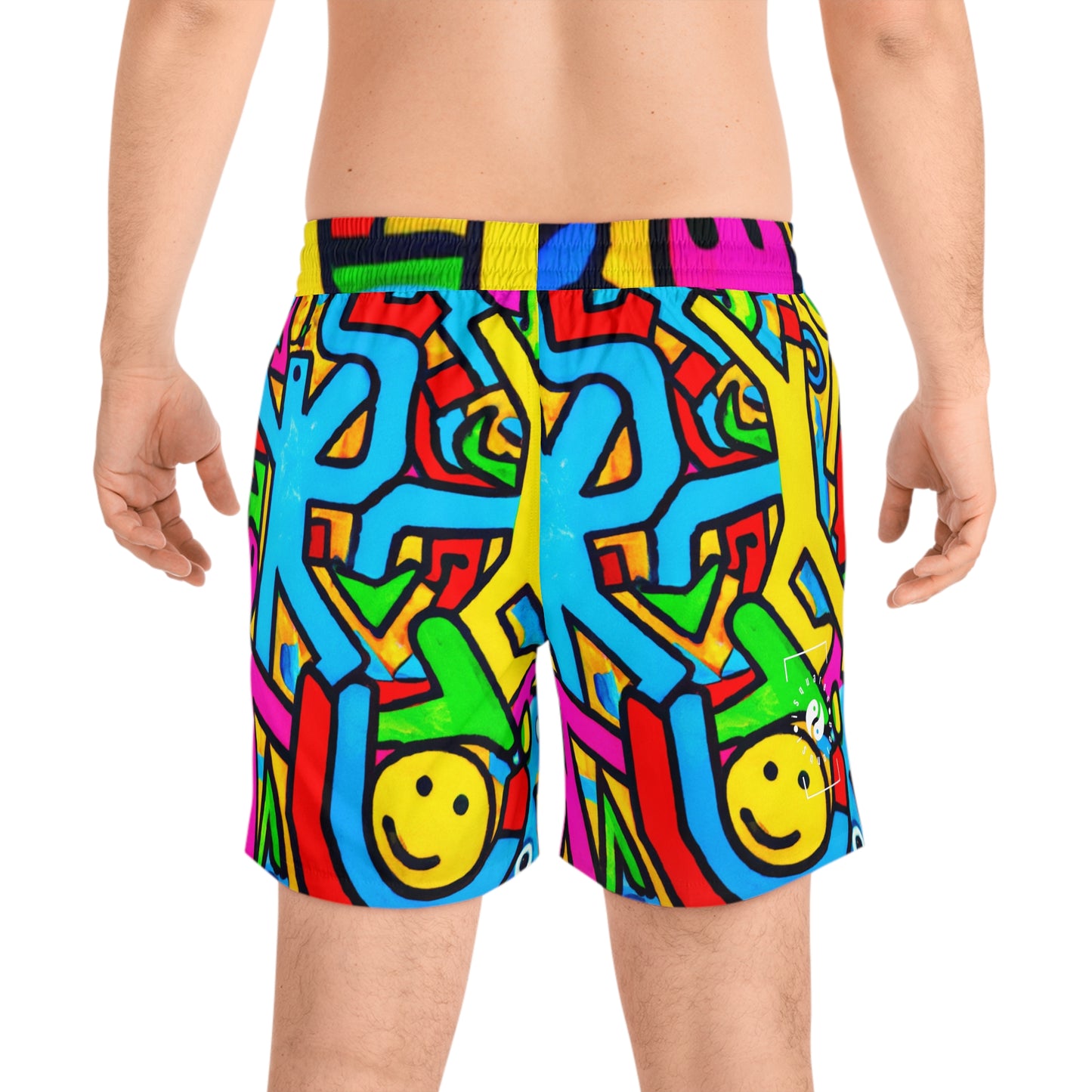 symbols of happiness - Swim Shorts (Mid-Length) for Men