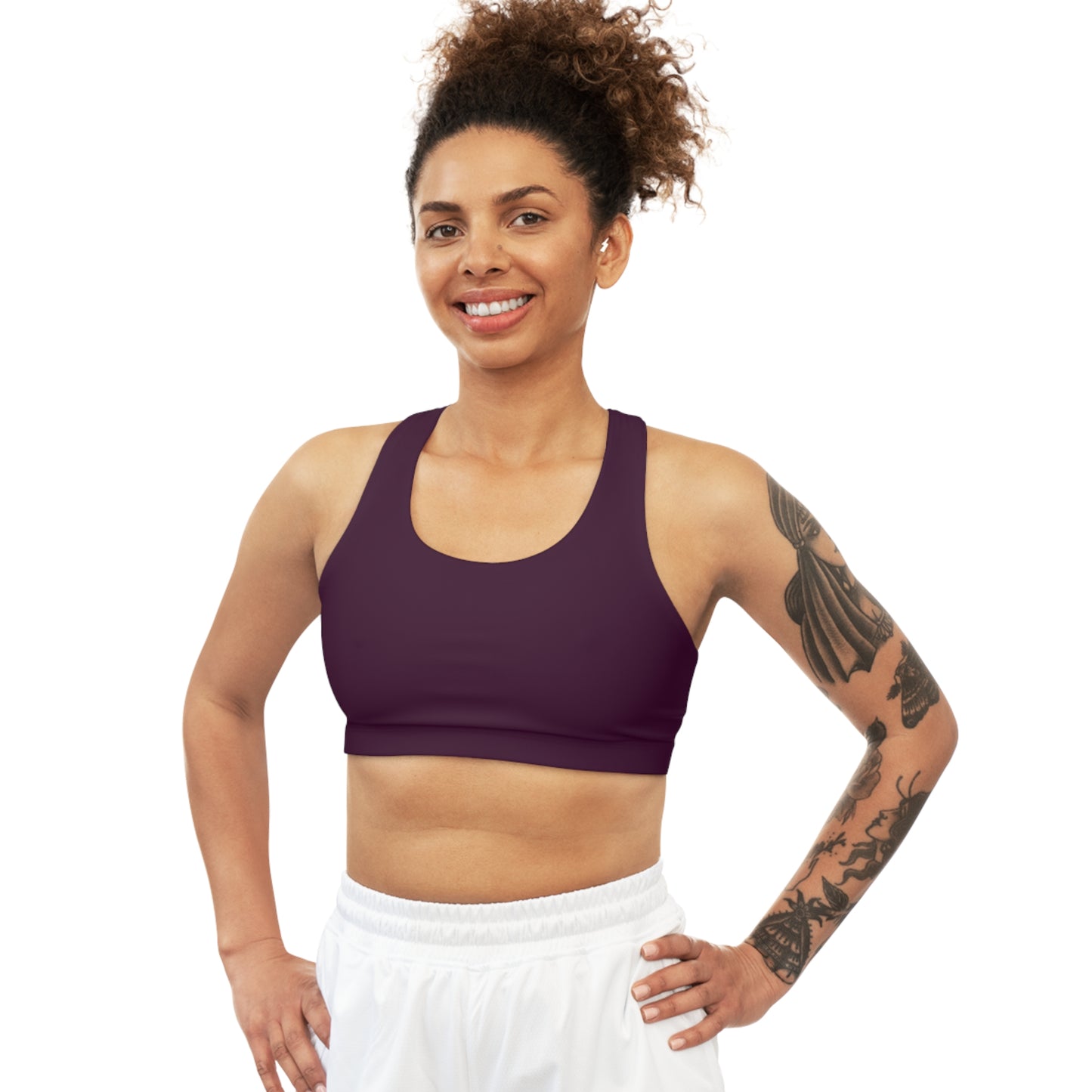 Deep Burgundy - Seamless Sports Bra