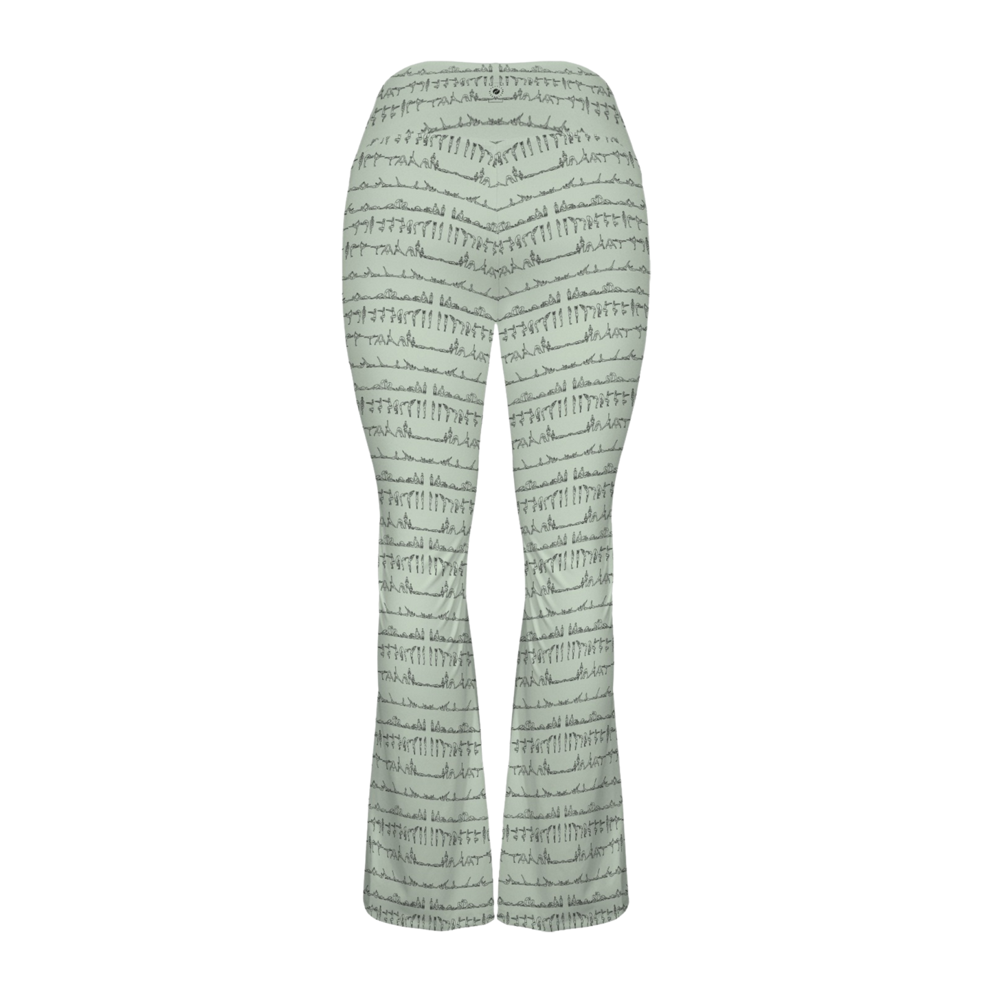 Bikram Pastel - Cross Waisted Flair Leggings