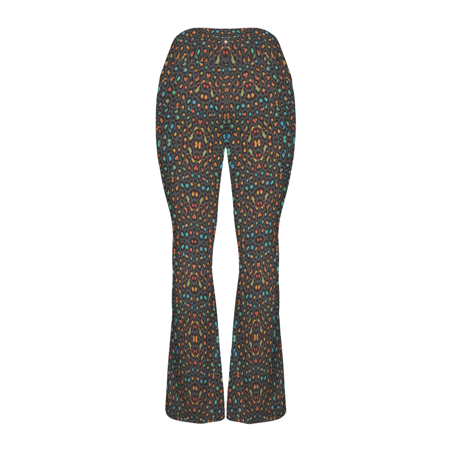 Wild Leopards - Cross Waisted Flair Leggings