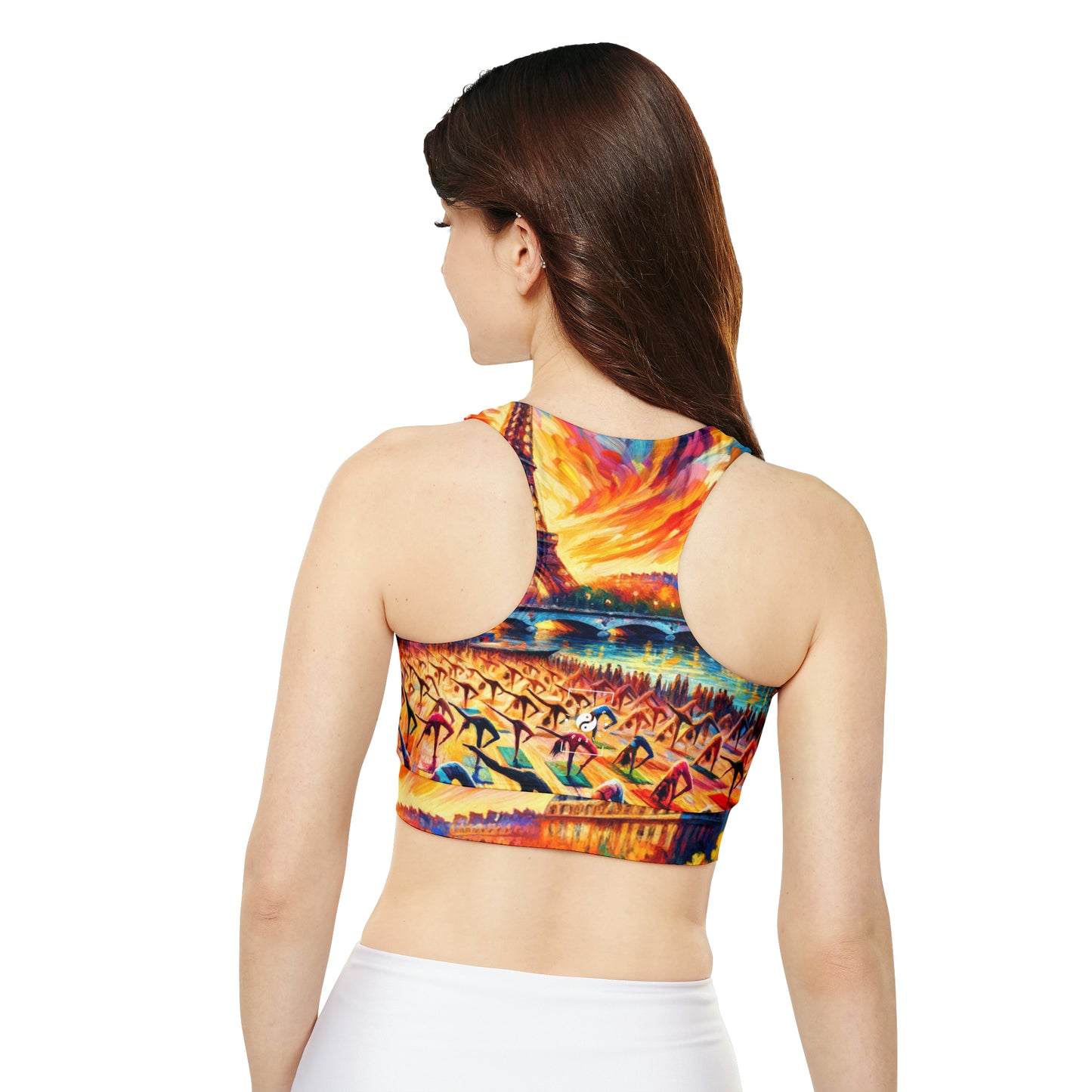 Parisian Yoga Chic - Lined & Padded Sports Bra