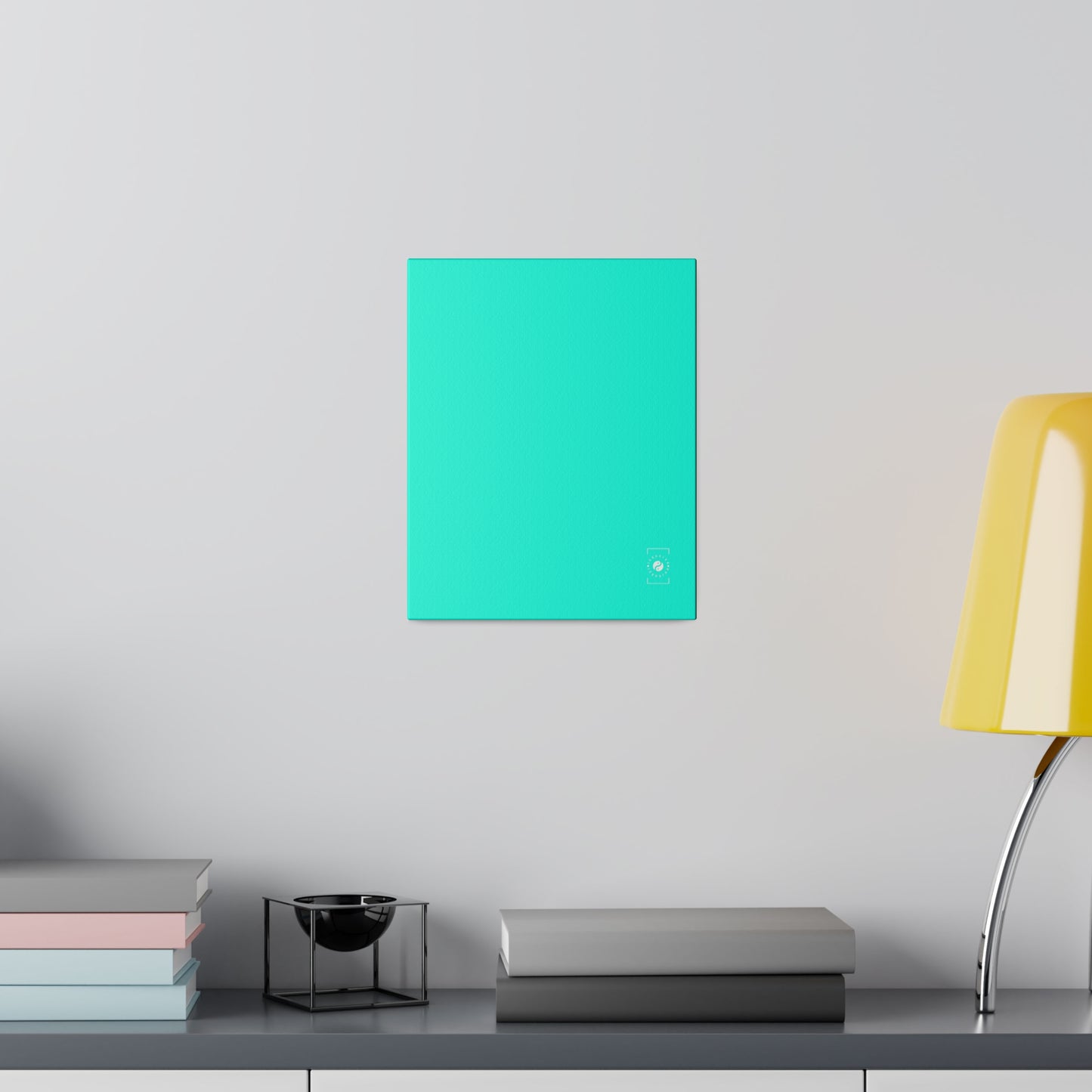 Neon Teal #11ffe3 - Art Print Canvas