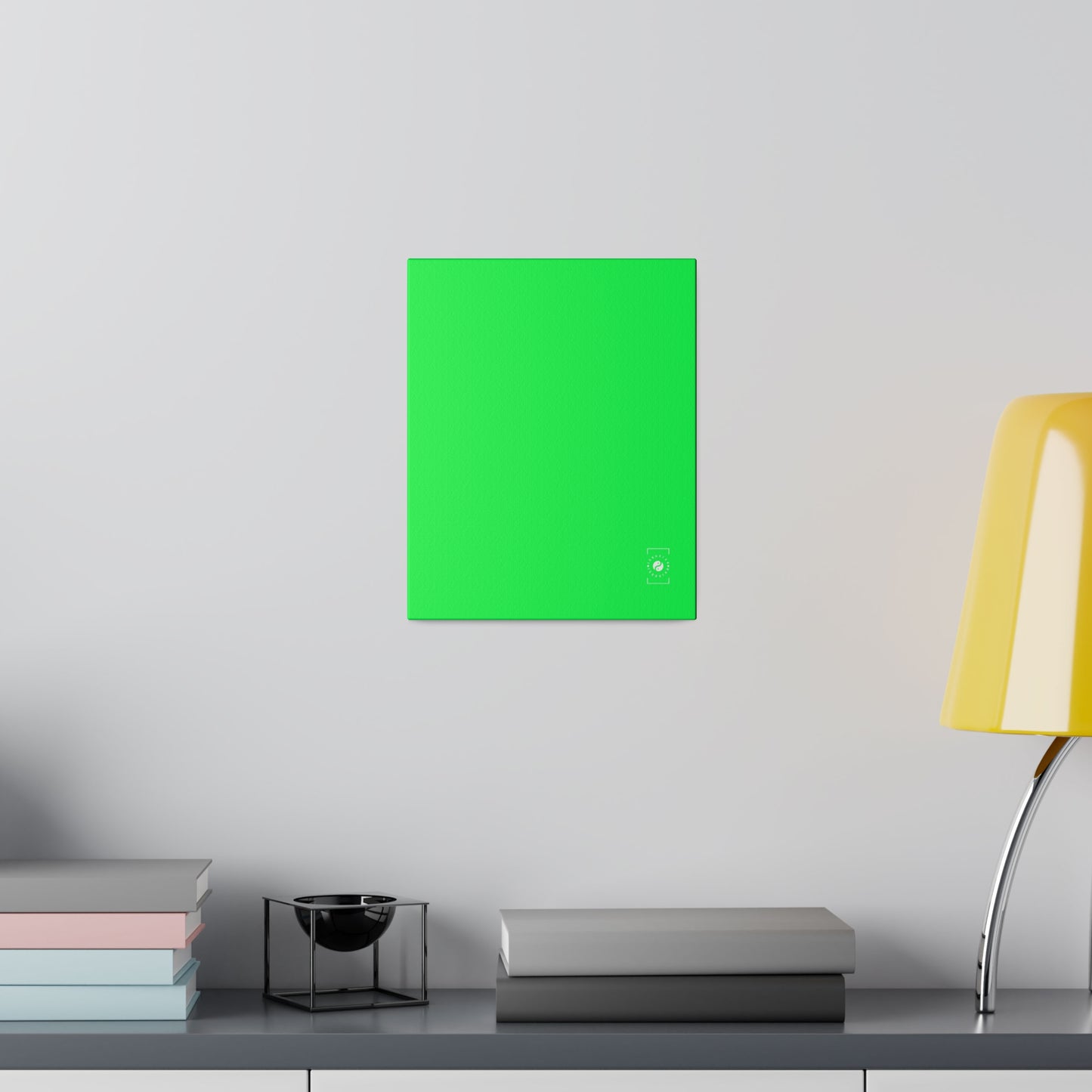 #0FFF50 Neon Green - Art Print Canvas