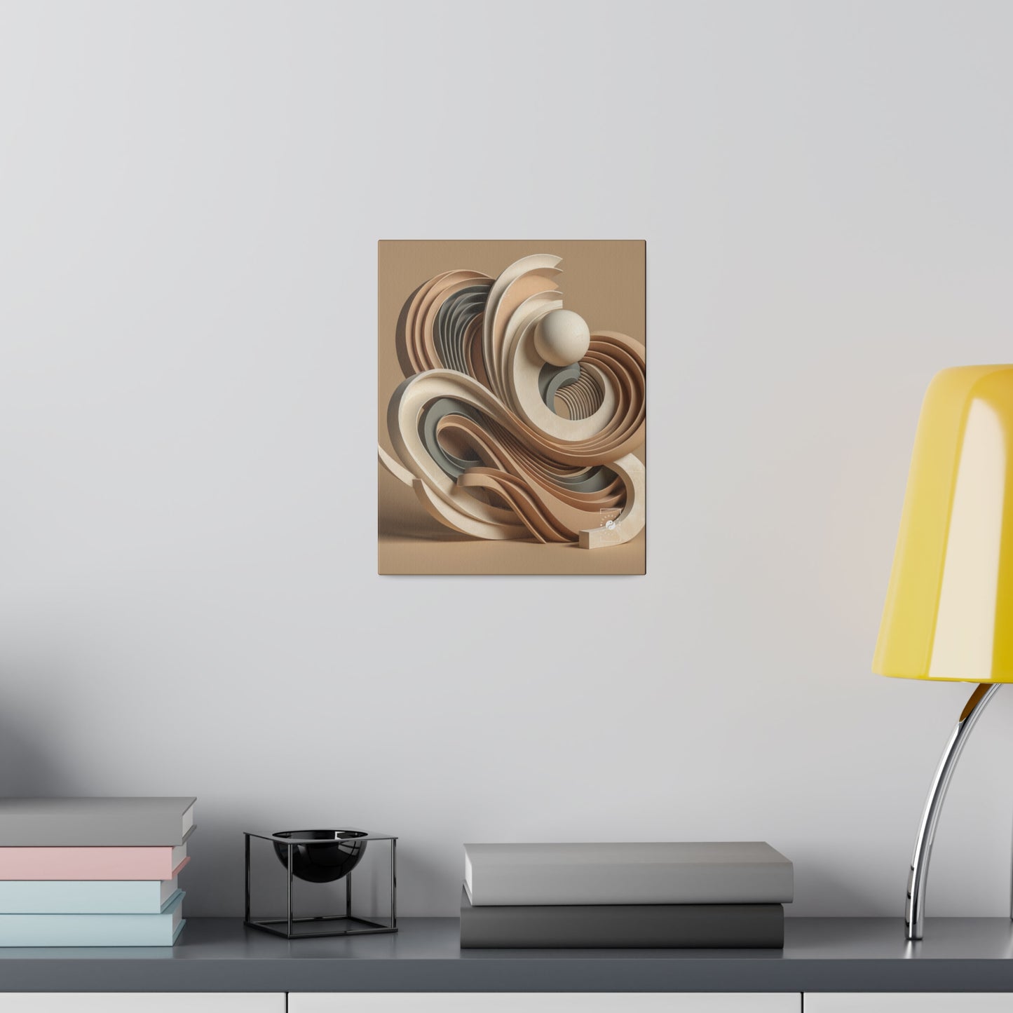 "Hepworth Hues: An Earth Tone Symphony" - Art Print Canvas