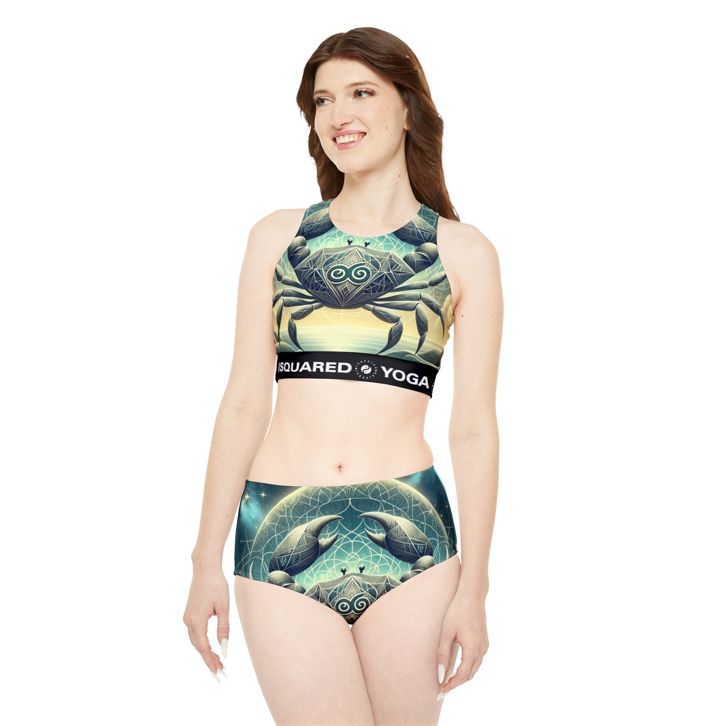 Ensemble bikini yoga chaud Constellation du crabe