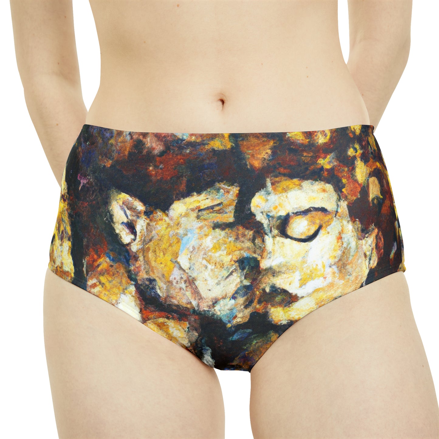 "Embracing Chromatics" - High Waisted Bikini Bottom