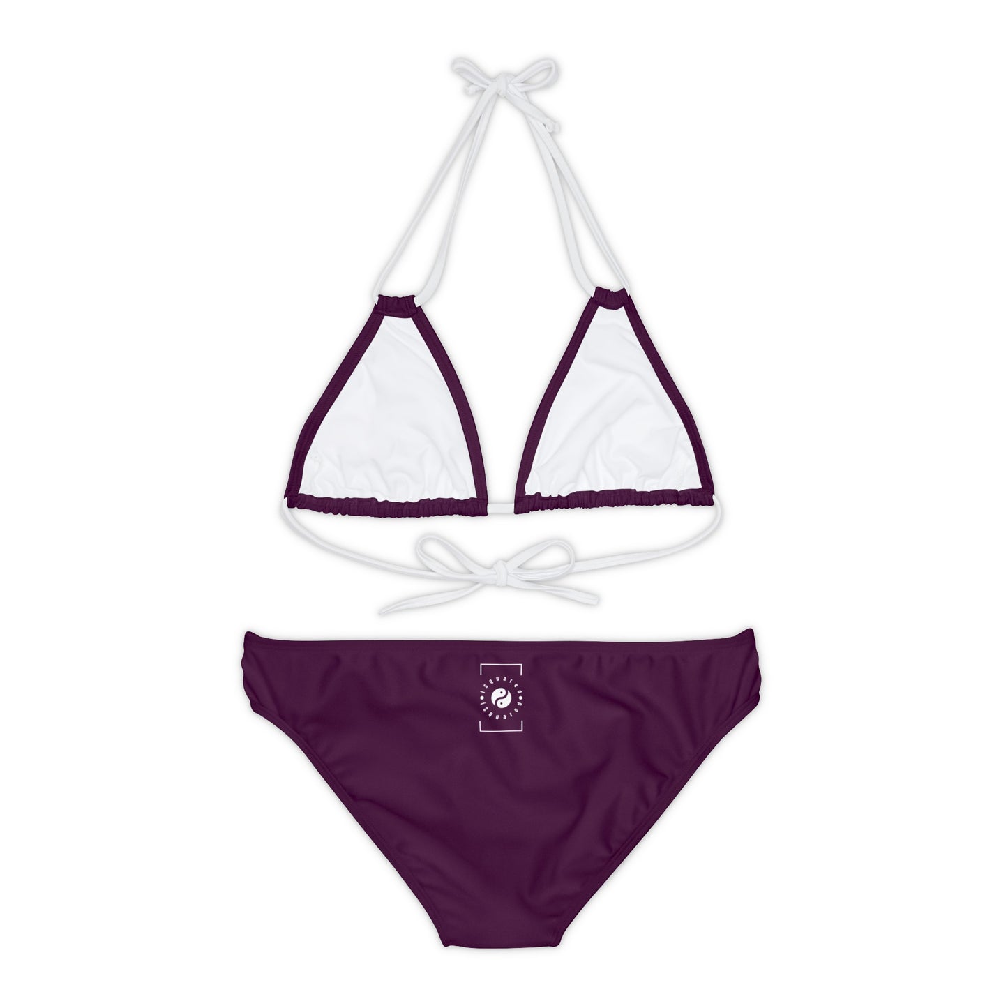 Deep Burgundy - Ensemble bikini à lacets