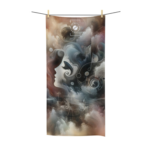 "Harmony of Descent: An Abstract Ode to La Traviata" - All Purpose Yoga Towel