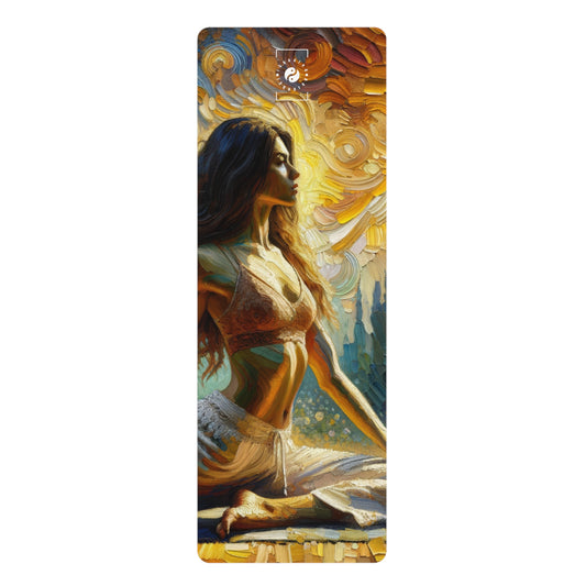 "Golden Warrior: A Tranquil Harmony" - Yoga Mat