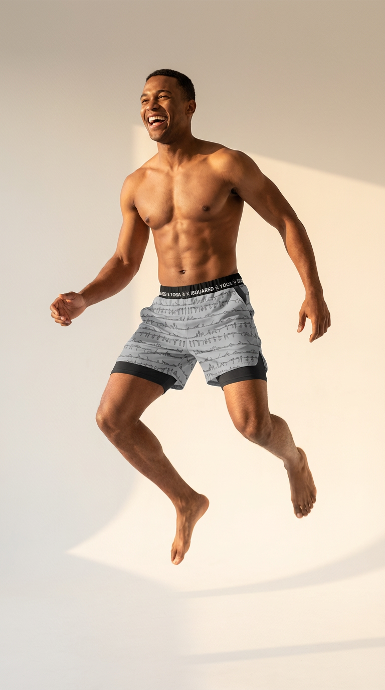 Bikram Pastel - Compression Yoga Shorts