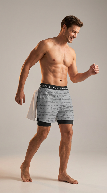 Bikram Pastel - Compression Yoga Shorts