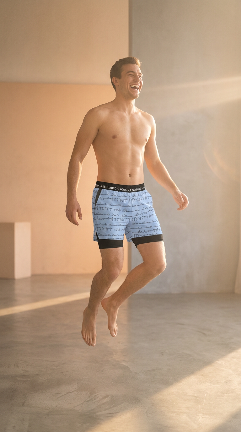 Bikram Pastel - Compression Yoga Shorts