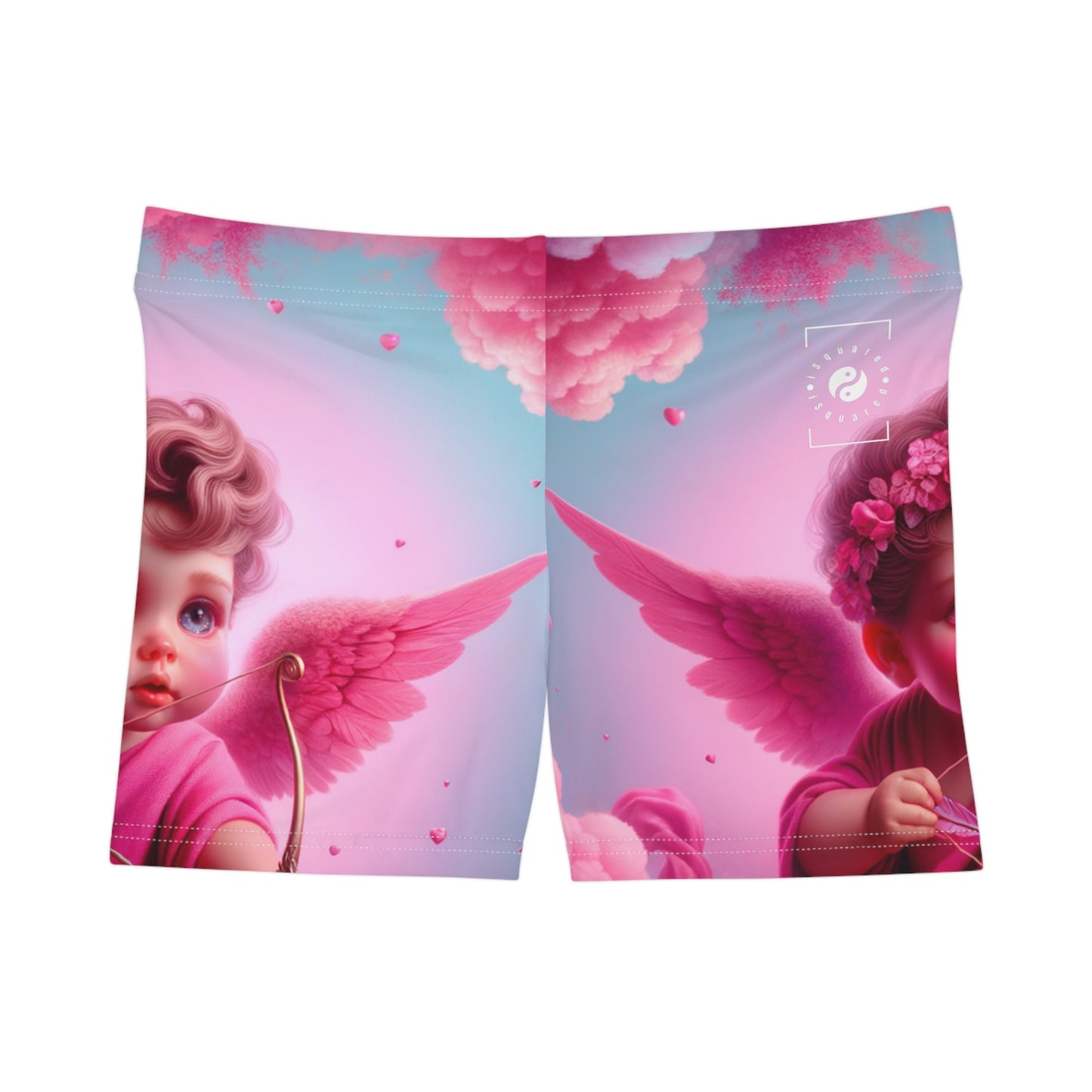 "Bold Blush: A Cupid's Love Affair" - Mini Hot Yoga Short