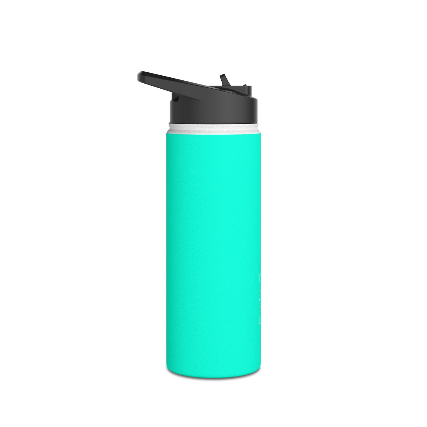 Neon Teal #11ffe3 - Water Bottle