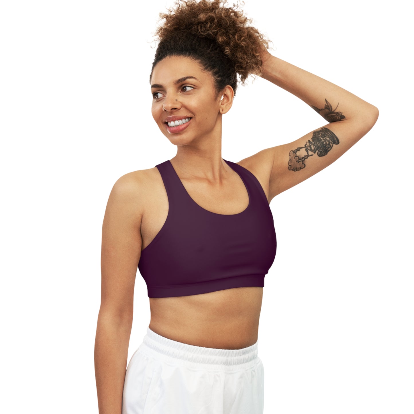 Deep Burgundy - Soutien-gorge de sport sans couture 