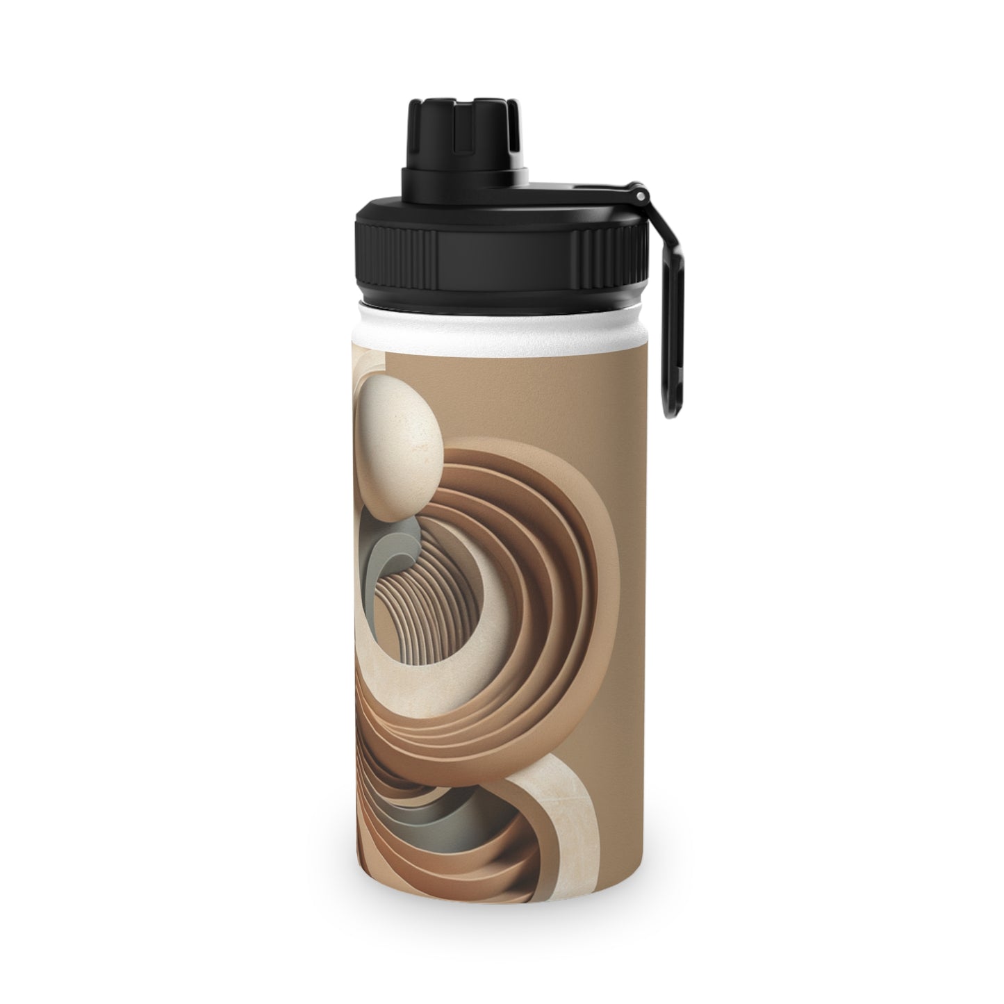 "Hepworth Hues: An Earth Tone Symphony" - Sports Water Bottle