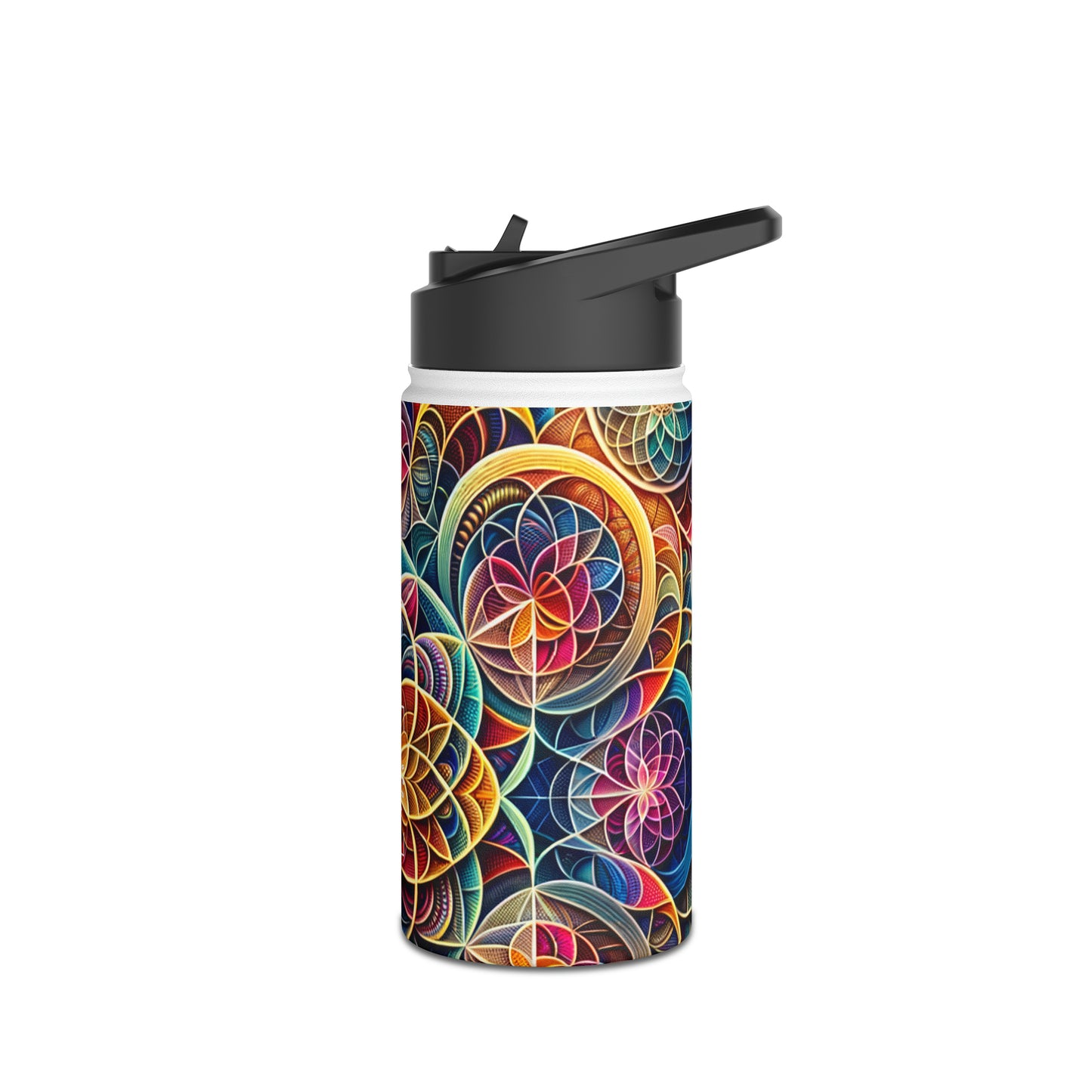 "Sacred Symmetry: Infinite Radiance of Love" - Water Bottle