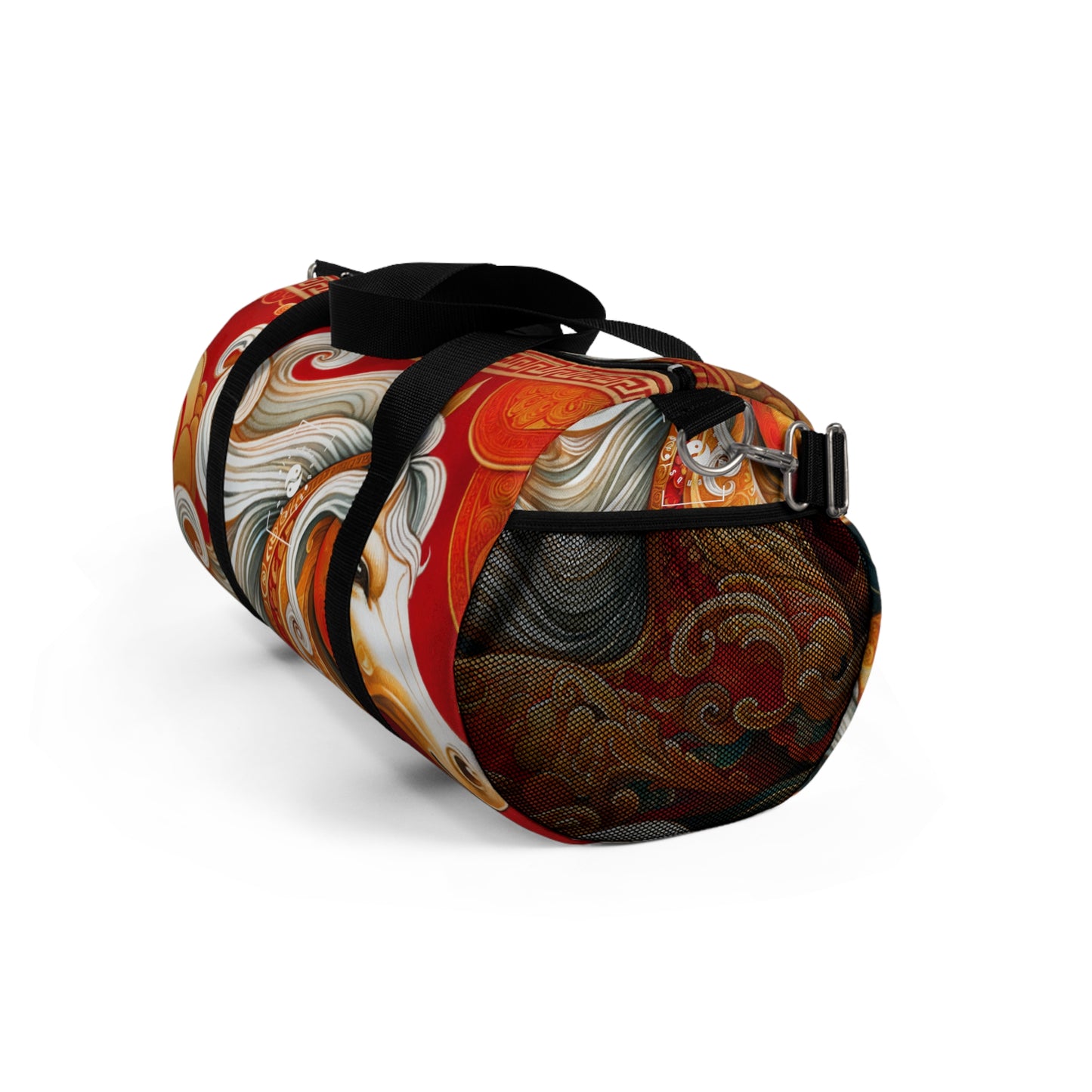 "Gold Gallop on Vermilion Vista: A Lunar New Year’s Ode" - Duffle Bag