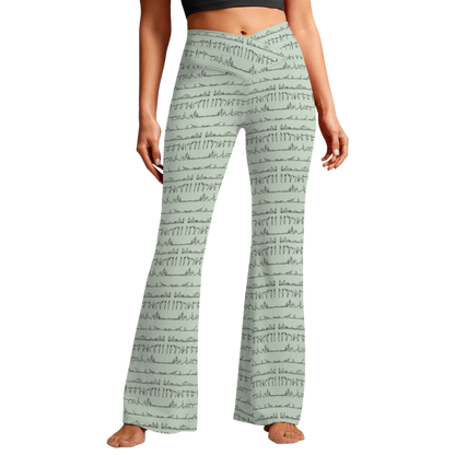 Bikram Pastel - Cross Waisted Flair Leggings
