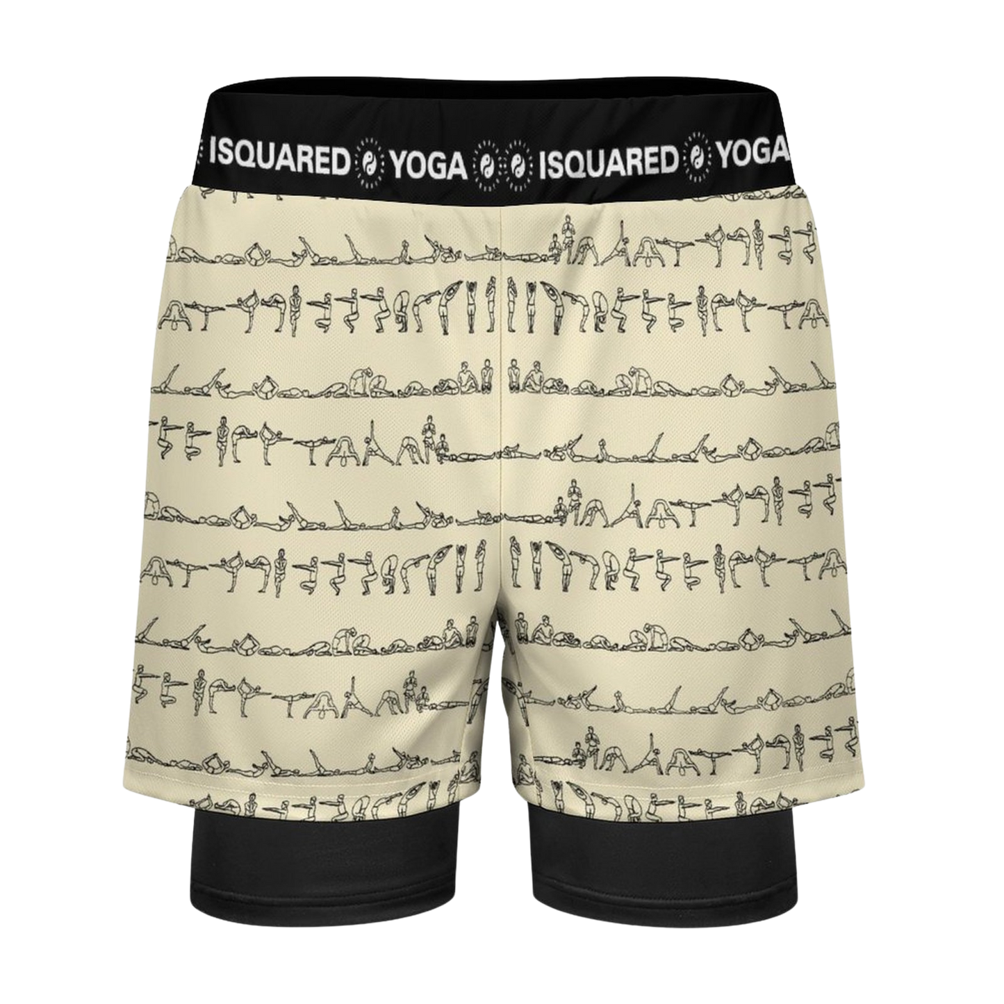 Bikram Pastel - Compression Yoga Shorts