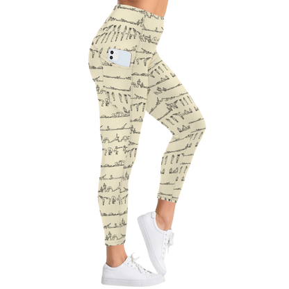 Bikram Pastel - iSquared Pocket Leggings