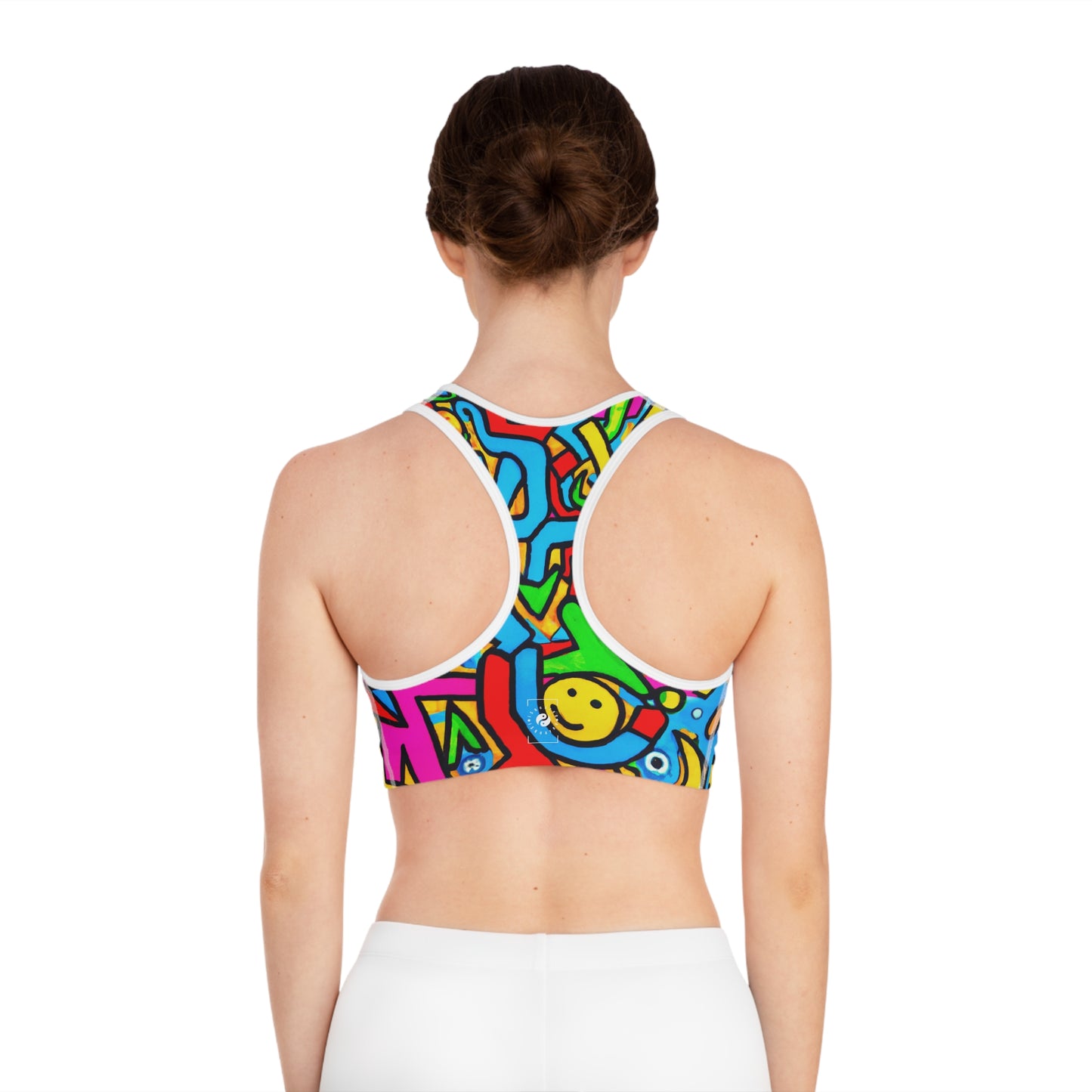 symbols of happiness - High Performance Sports Bra