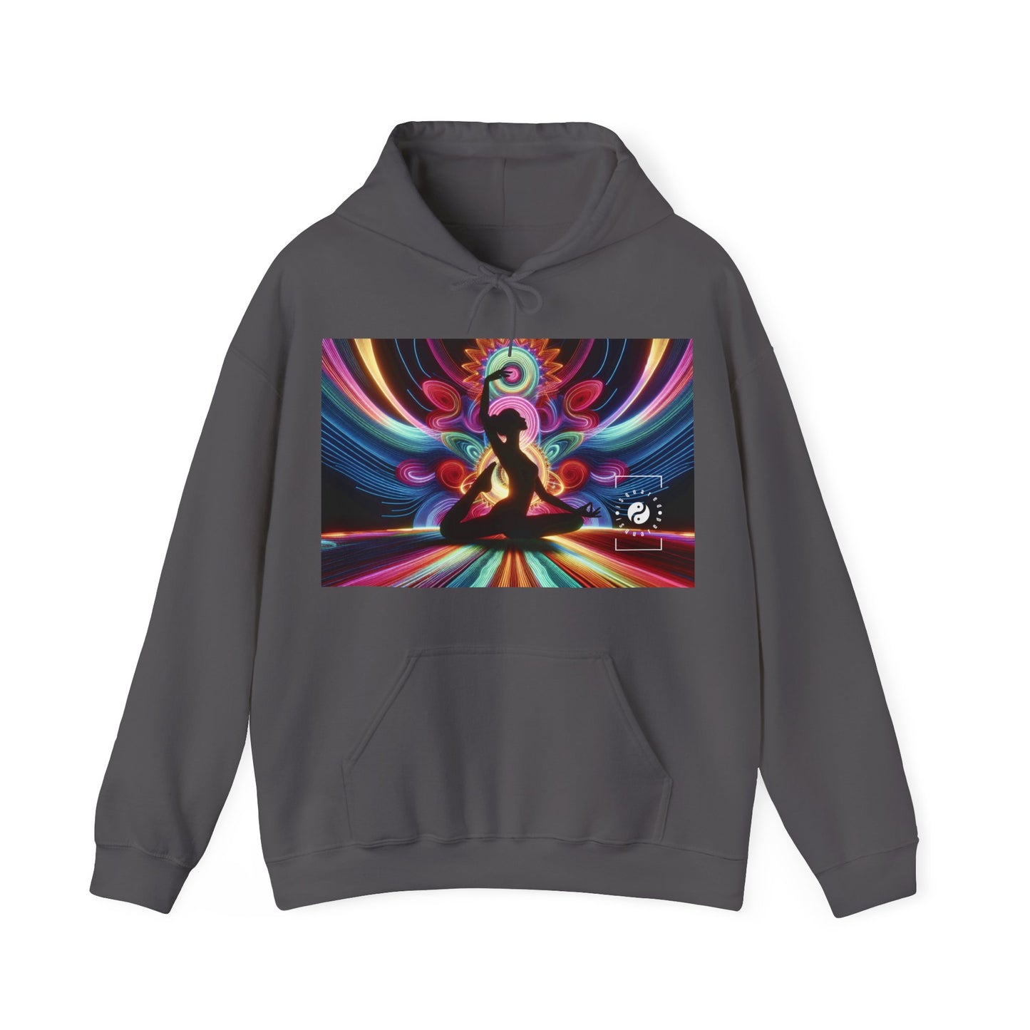 "Neon Zenith: Chromatic Balance" - Hoodie