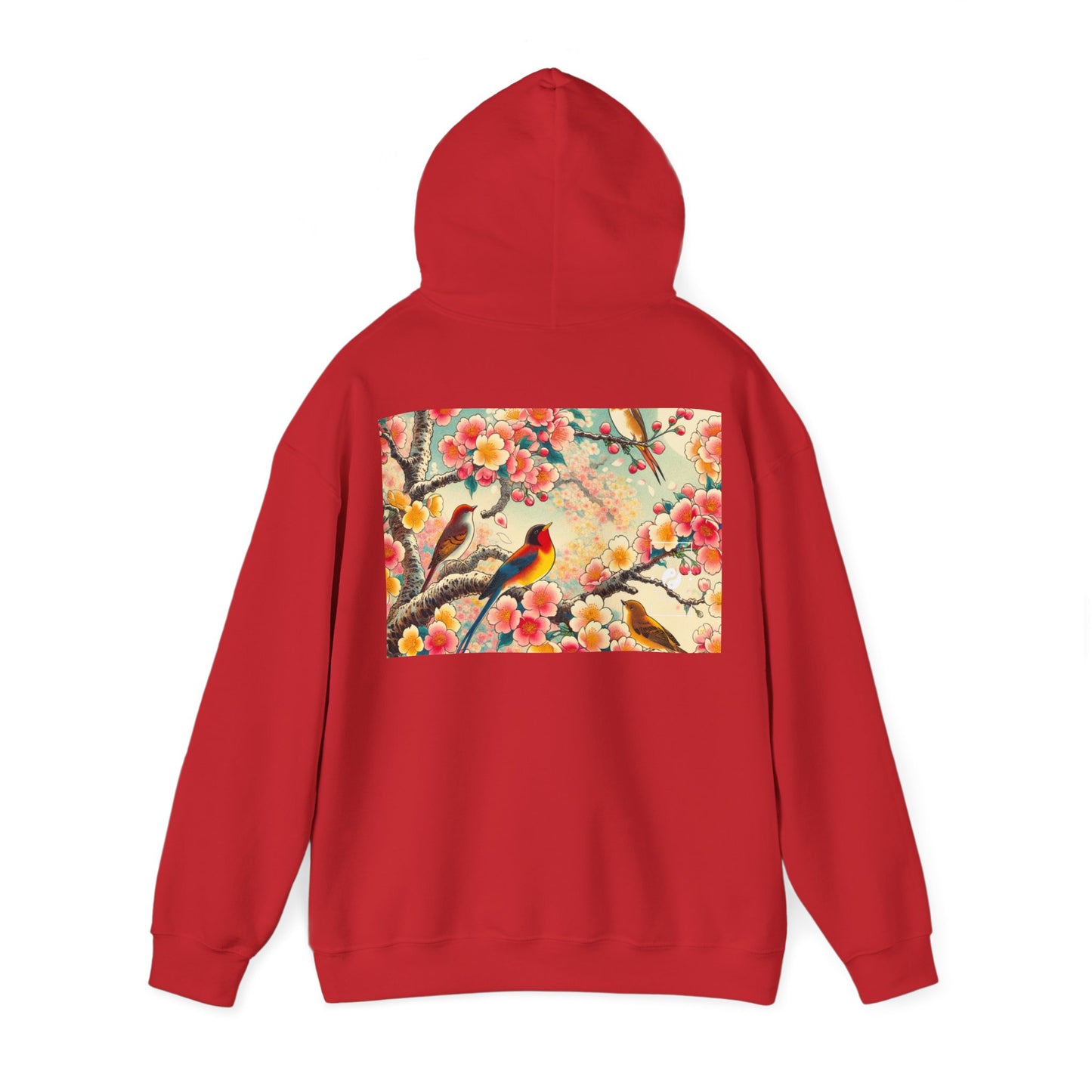 "Verdant Whispers: Sakura Chirping" - Hoodie