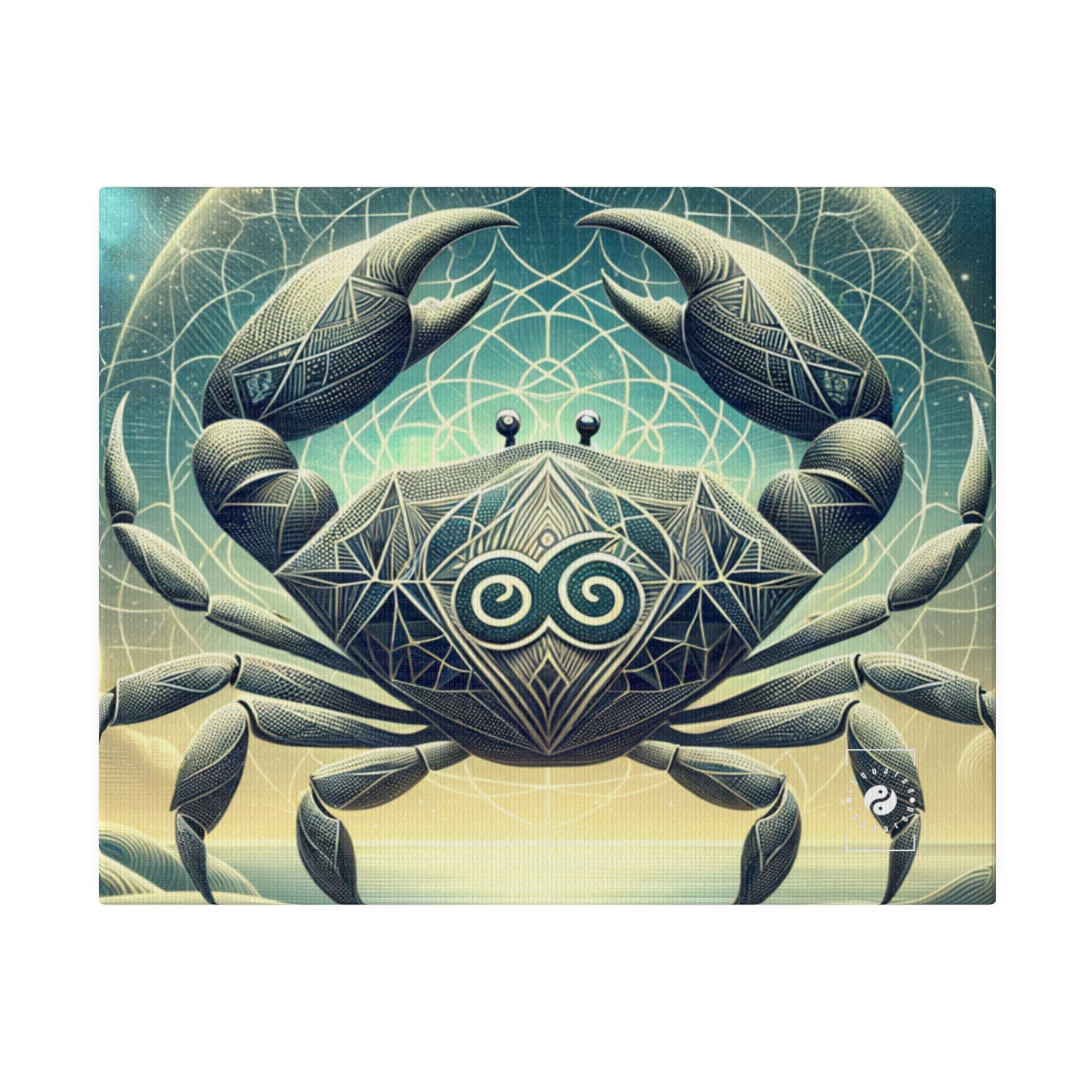 Crab Constellation Yoga - Art Print Canvas