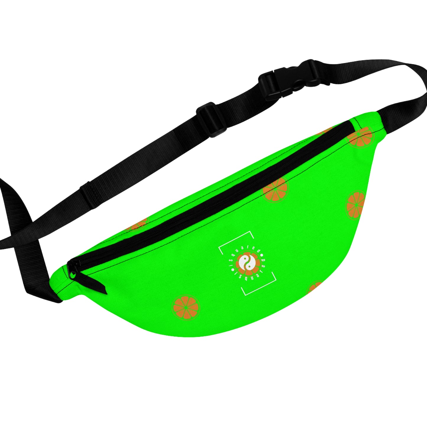 #05FD00 Lime Green + Mandarin - Fanny Pack