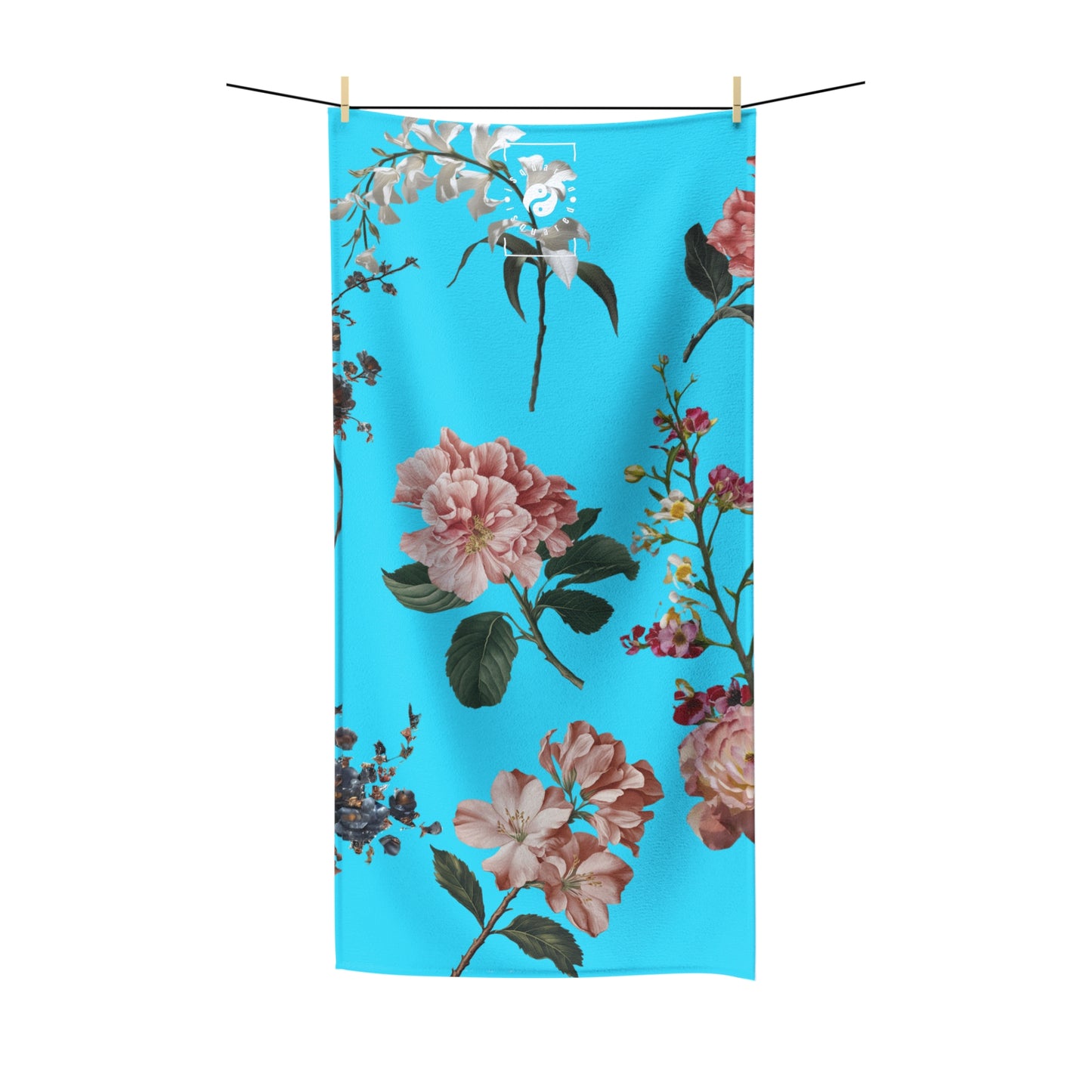 Botanicals on Azure - All Purpose Yoga Towel