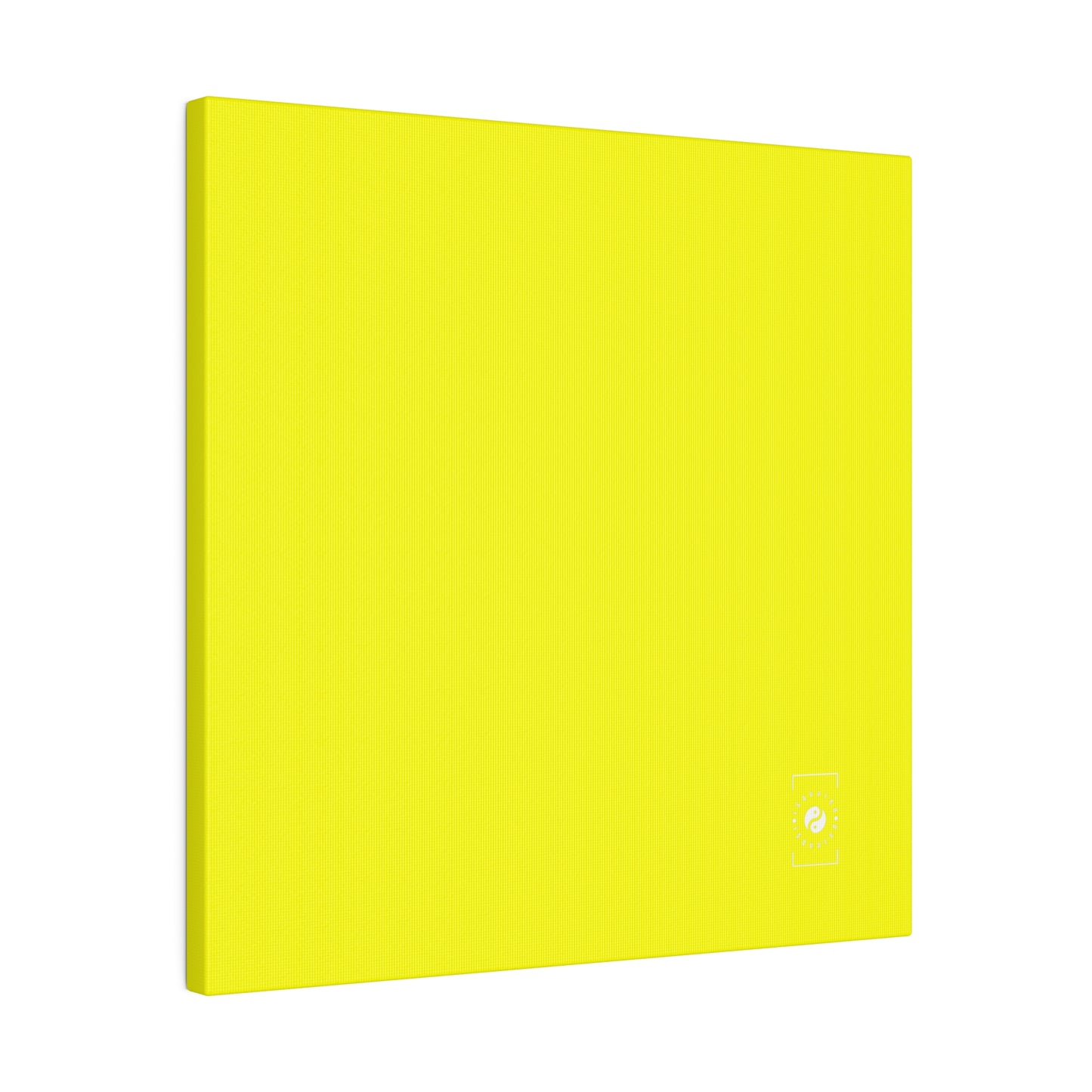 Neon Yellow FFFF00 - Art Print Canvas