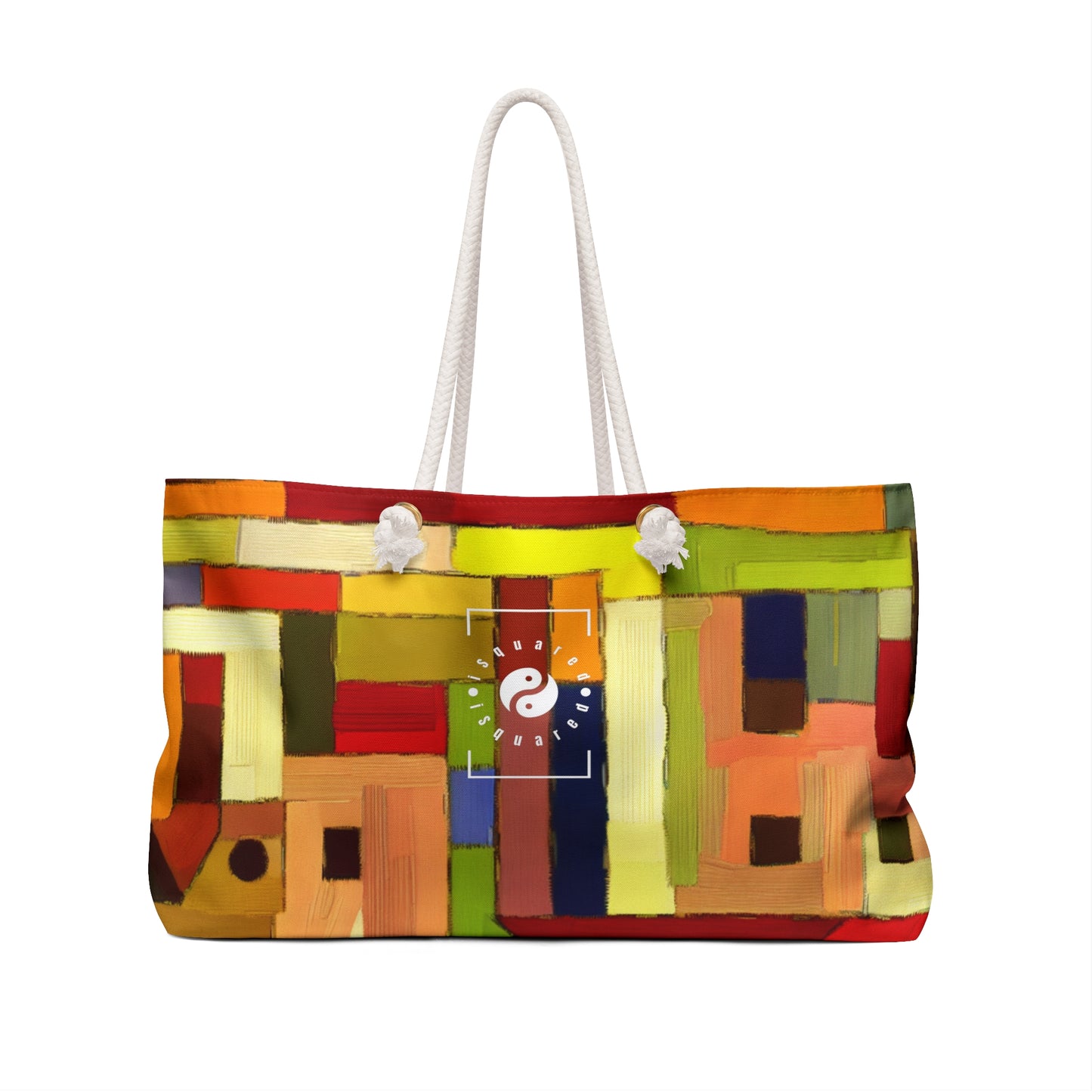 "Earthen Adobes in Hues of Hundertwasser" - Casual Yoga Bag