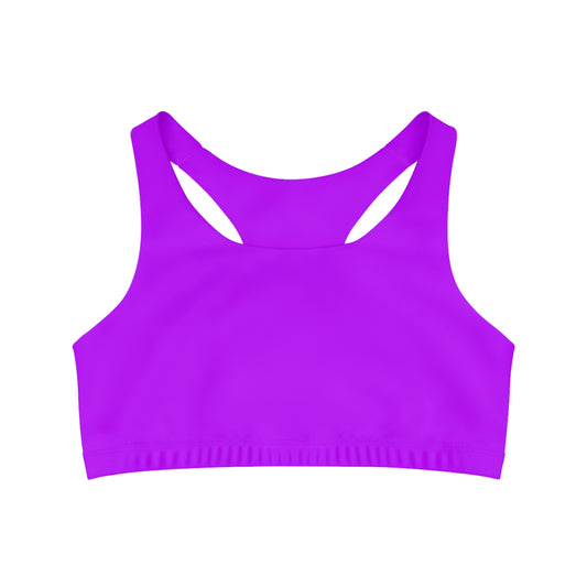#BF00FF Electric Purple - Soutien-gorge de sport sans couture